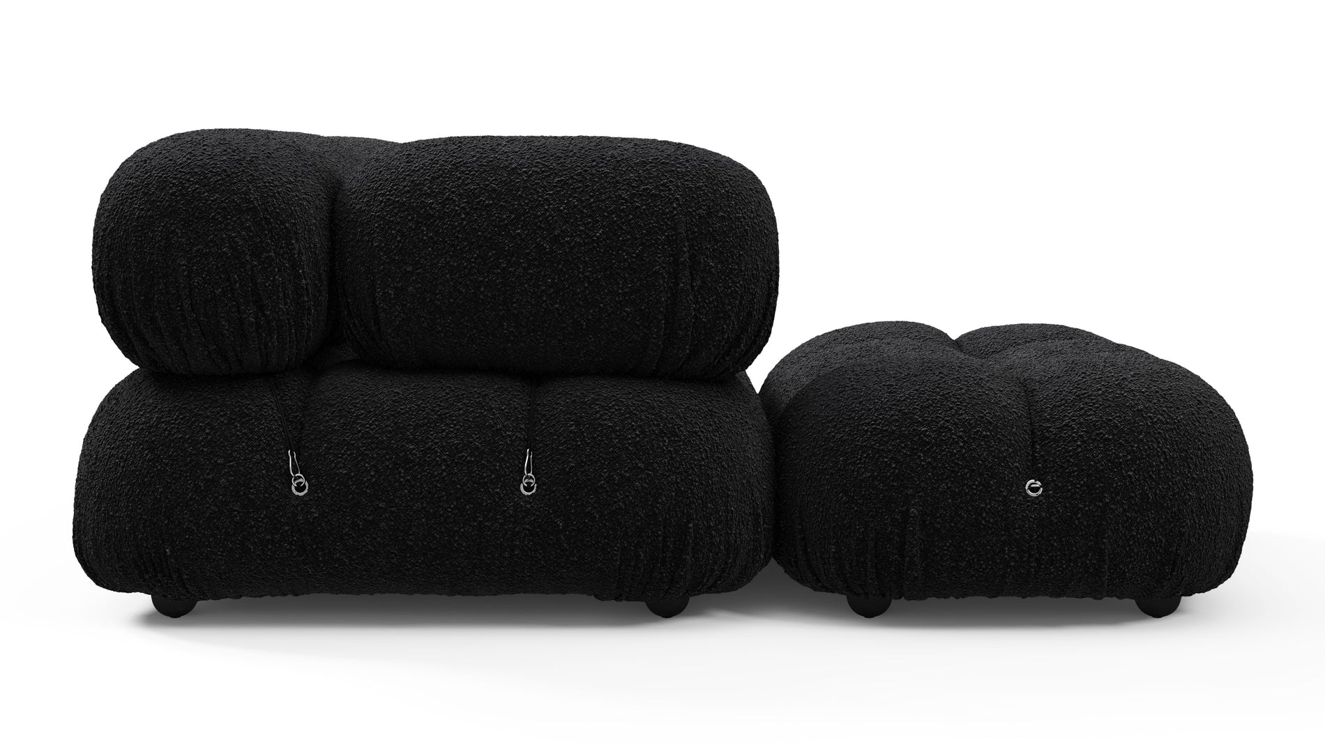Bellini SectionalBlack Boucle