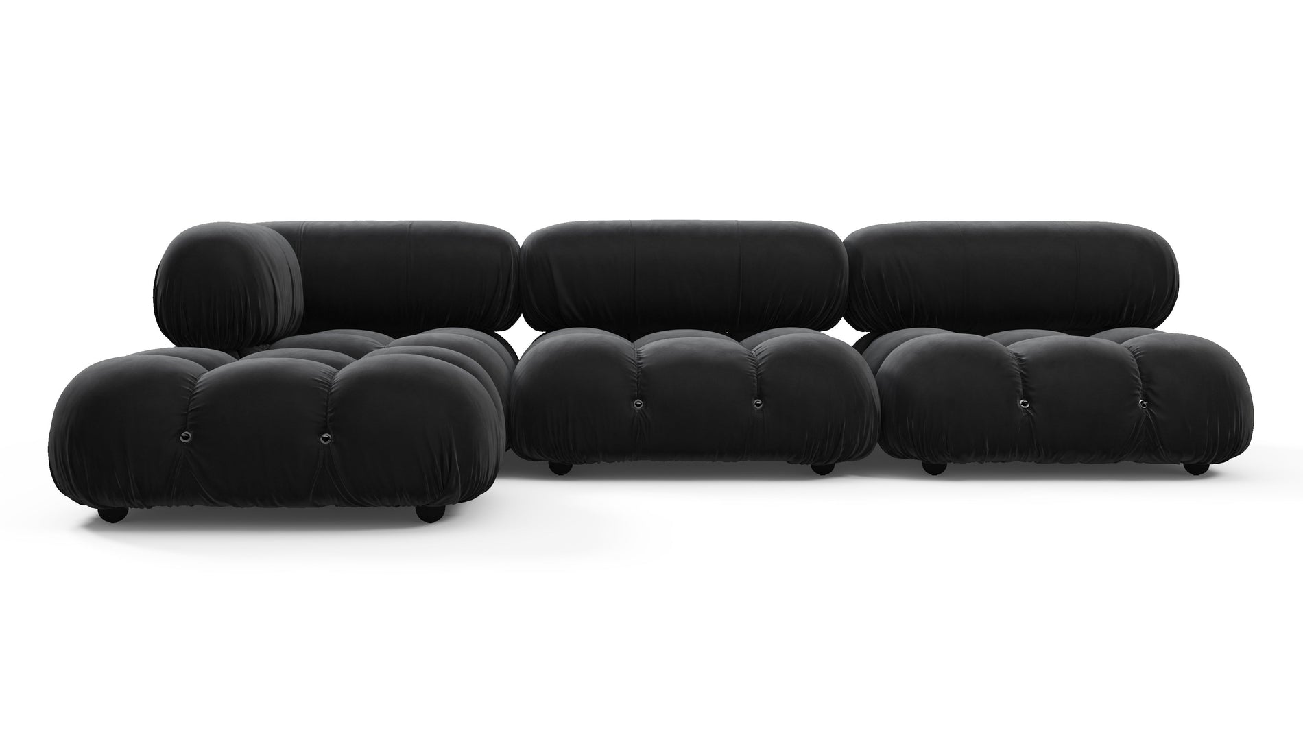 Bellini SectionalBlack Velvet