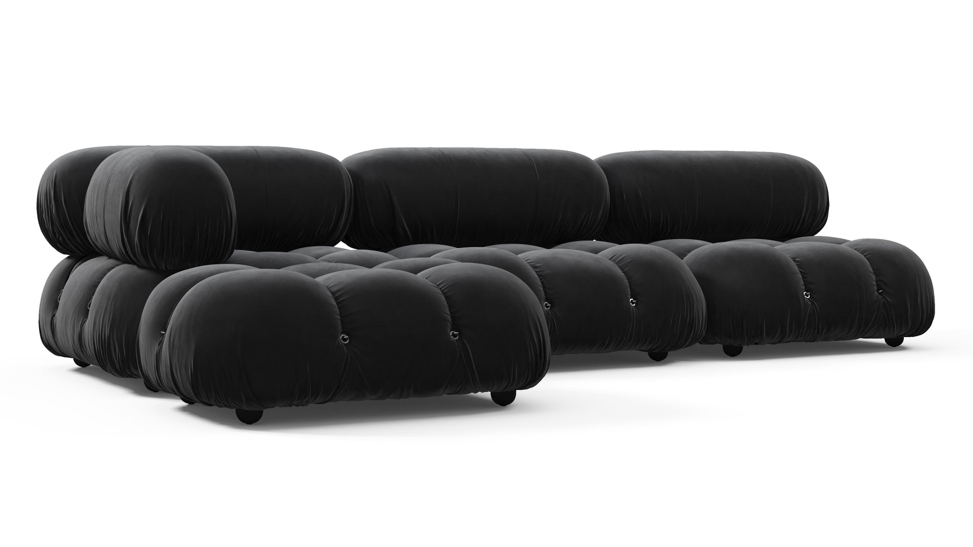Bellini SectionalBlack Velvet