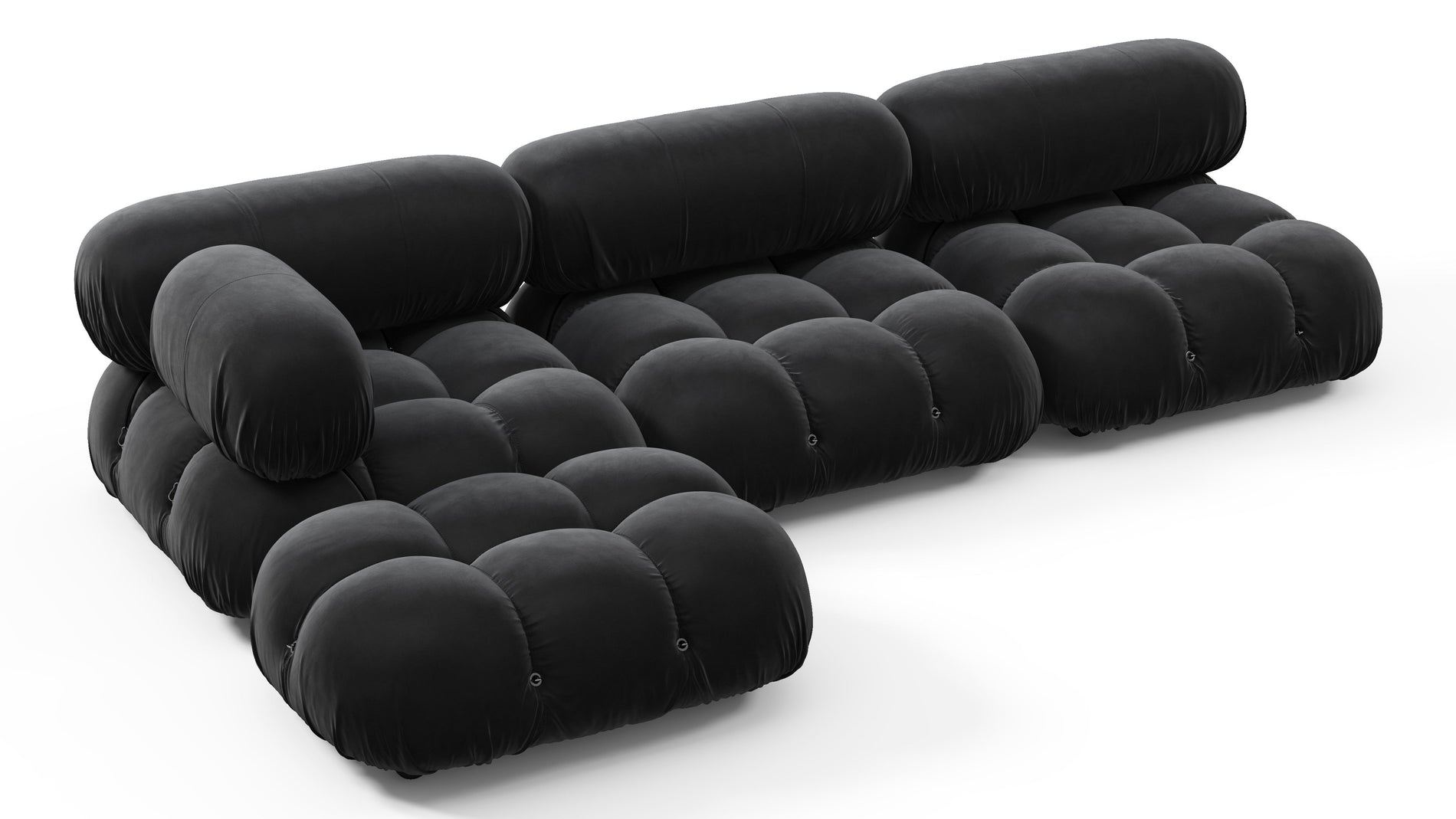 Bellini SectionalBlack Velvet