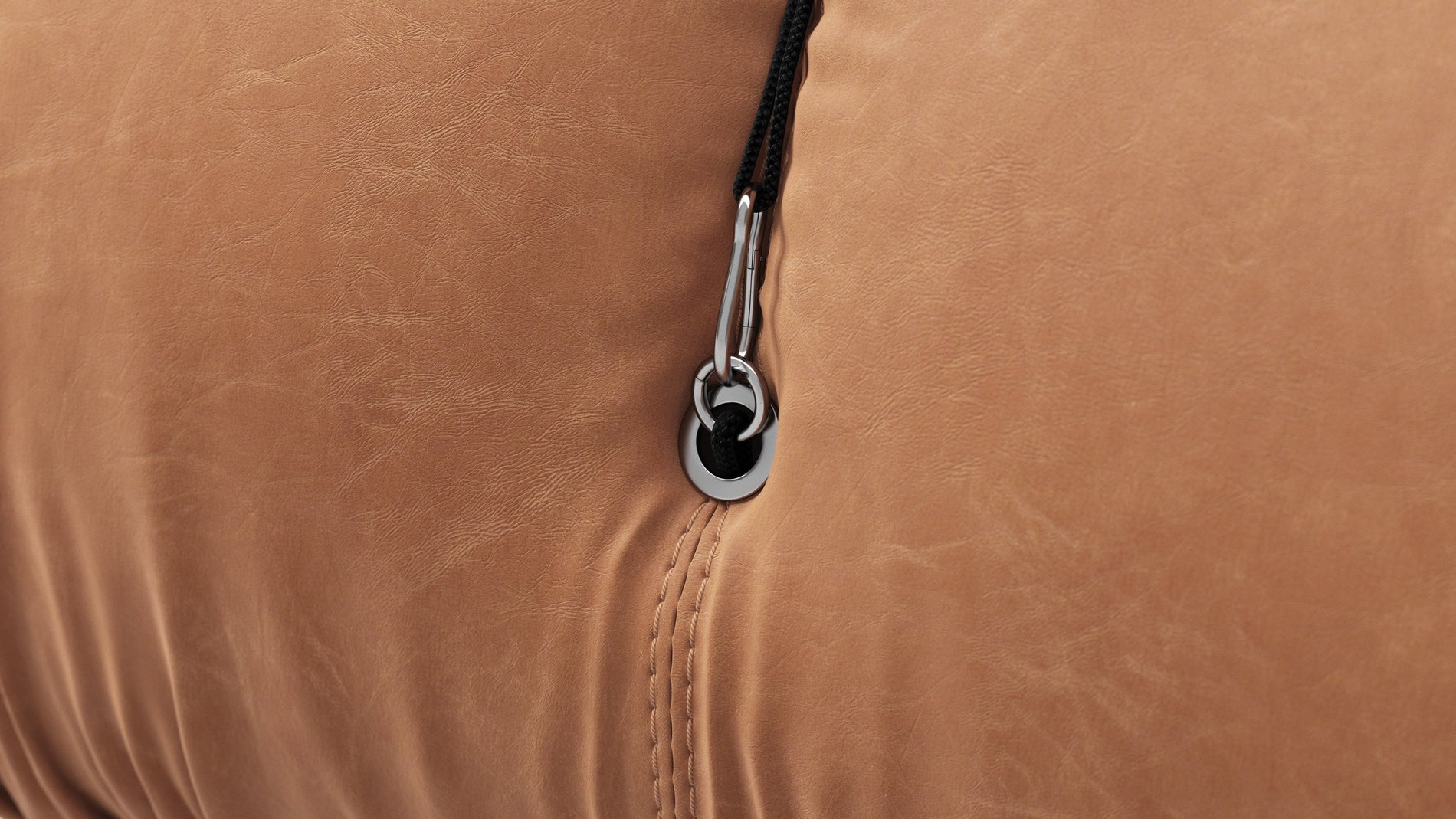 Bellini SectionalTan Vegan Leather
