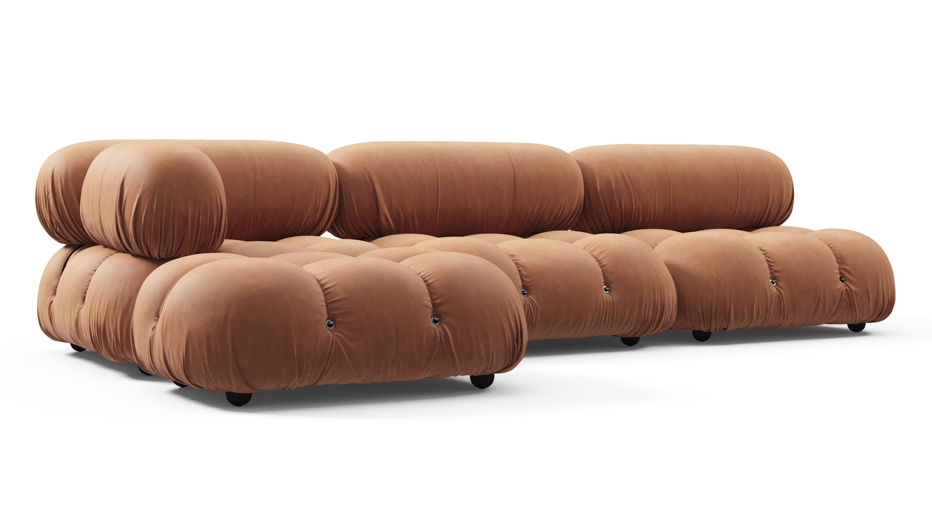 Bellini SectionalTan Vegan Leather