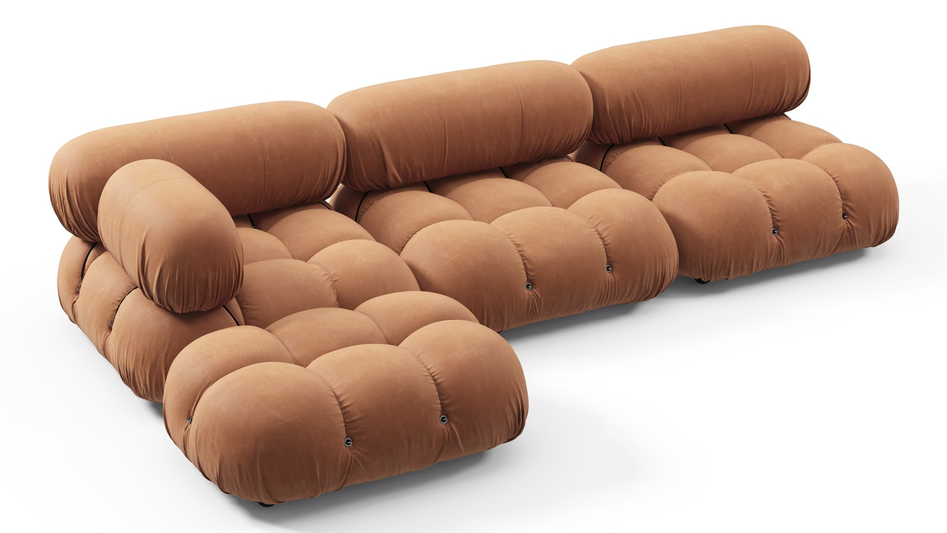 Bellini SectionalTan Vegan Leather