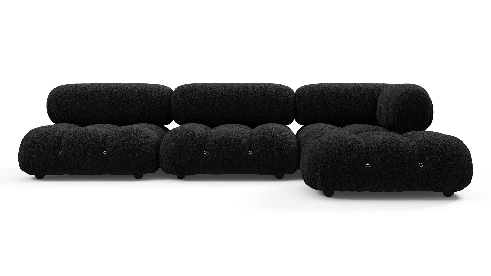 Bellini SectionalBlack Boucle