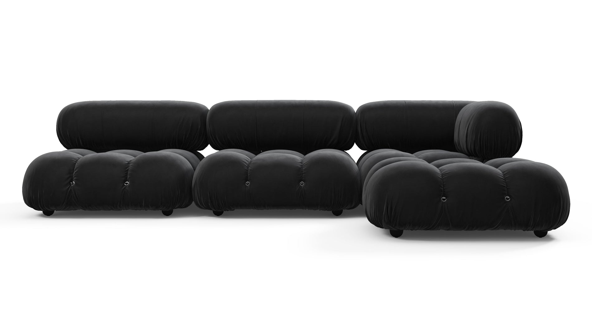 Bellini SectionalBlack Velvet