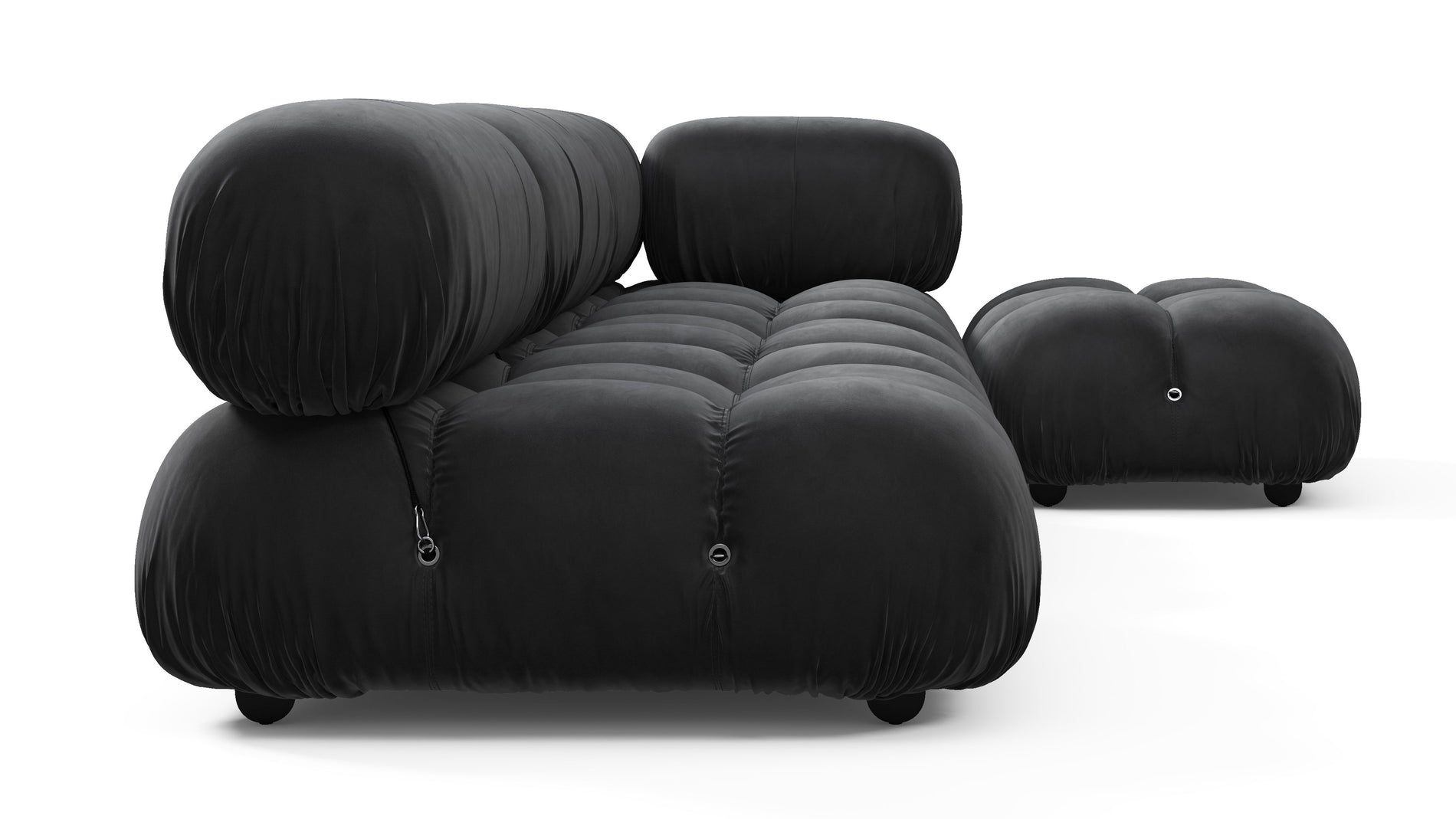 Bellini SectionalBlack Velvet
