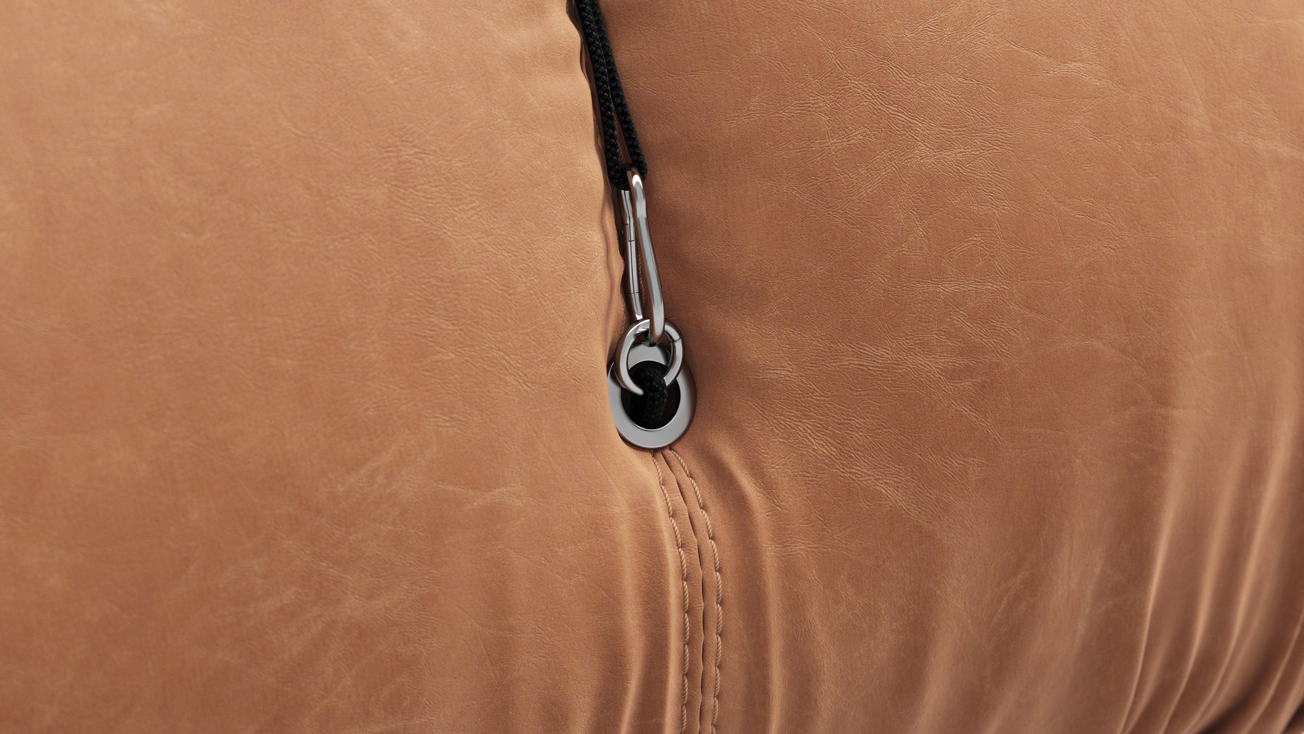 Bellini SectionalTan Vegan Leather
