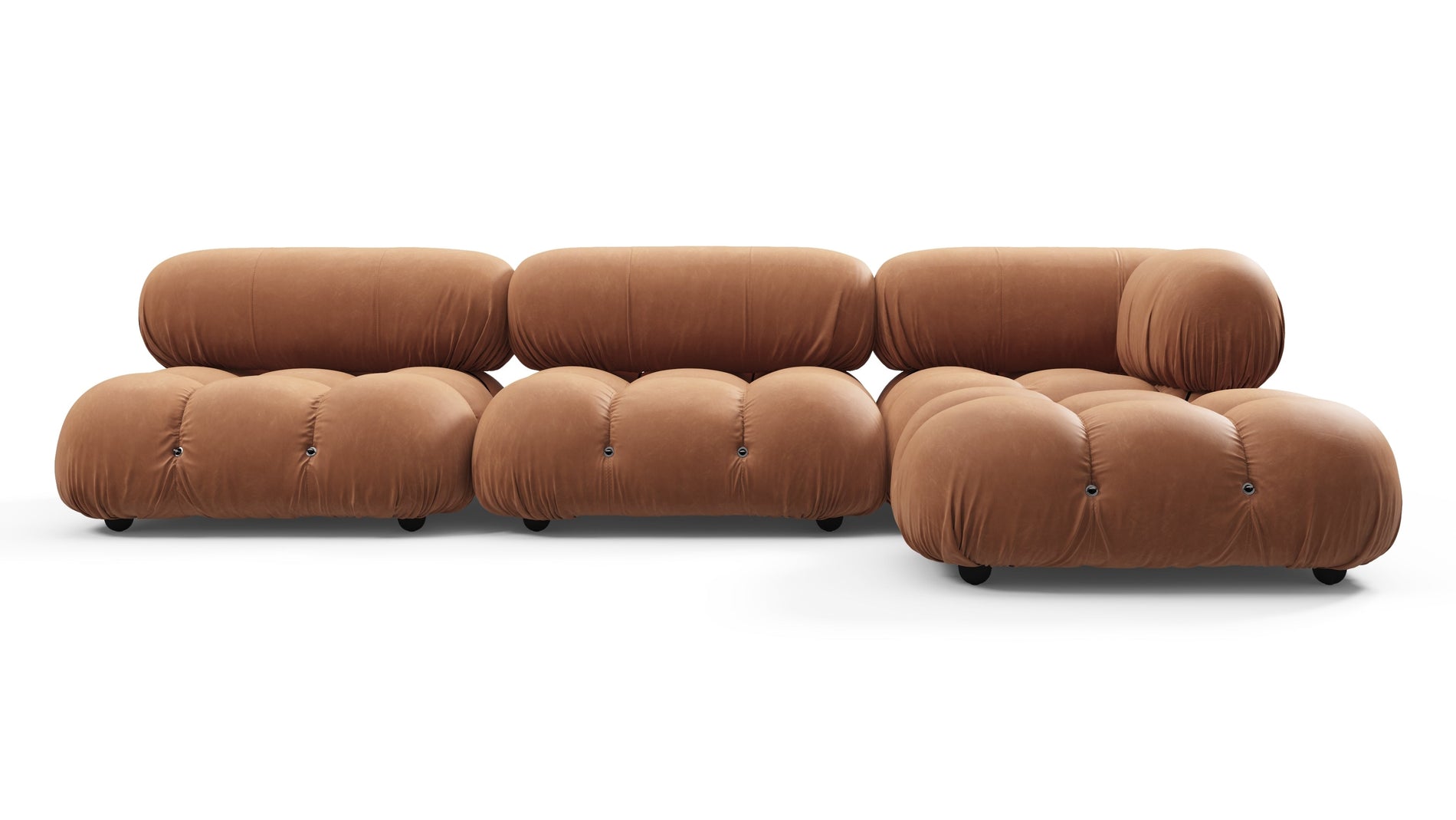 Bellini SectionalTan Vegan Leather