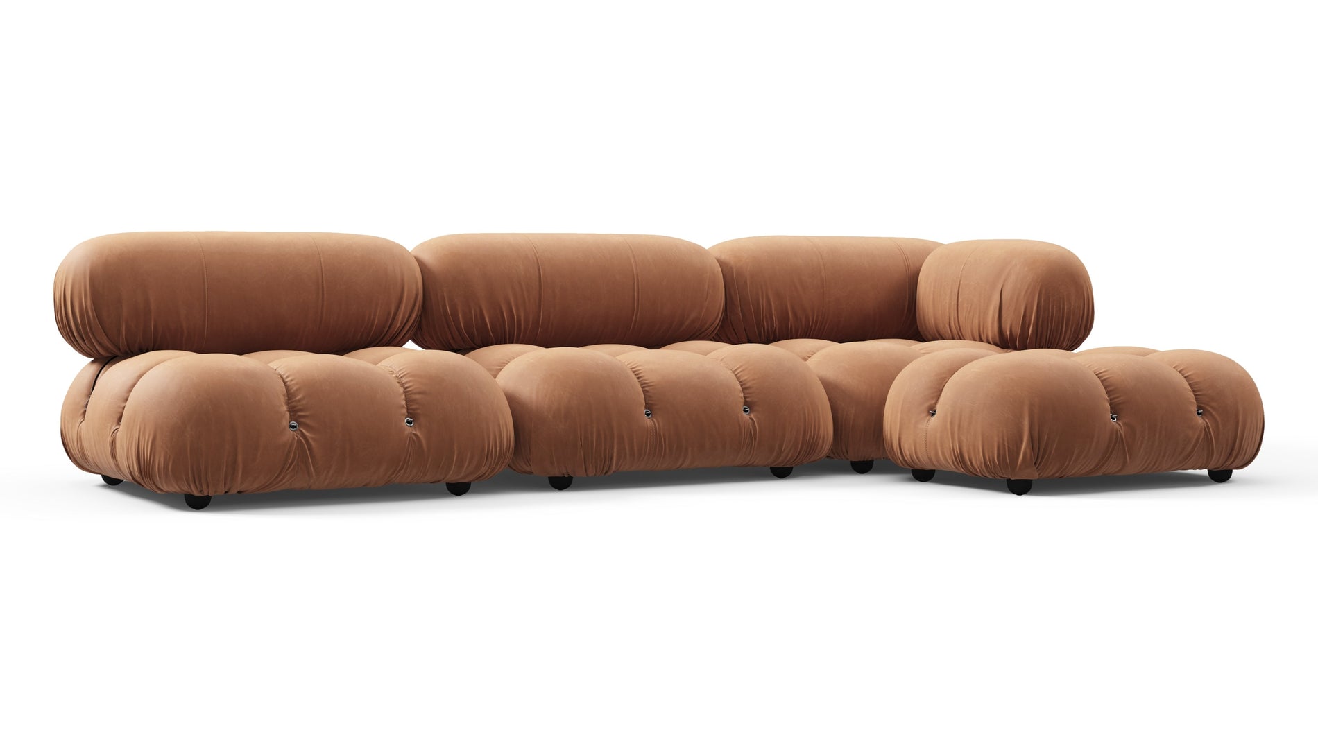 Bellini SectionalTan Vegan Leather