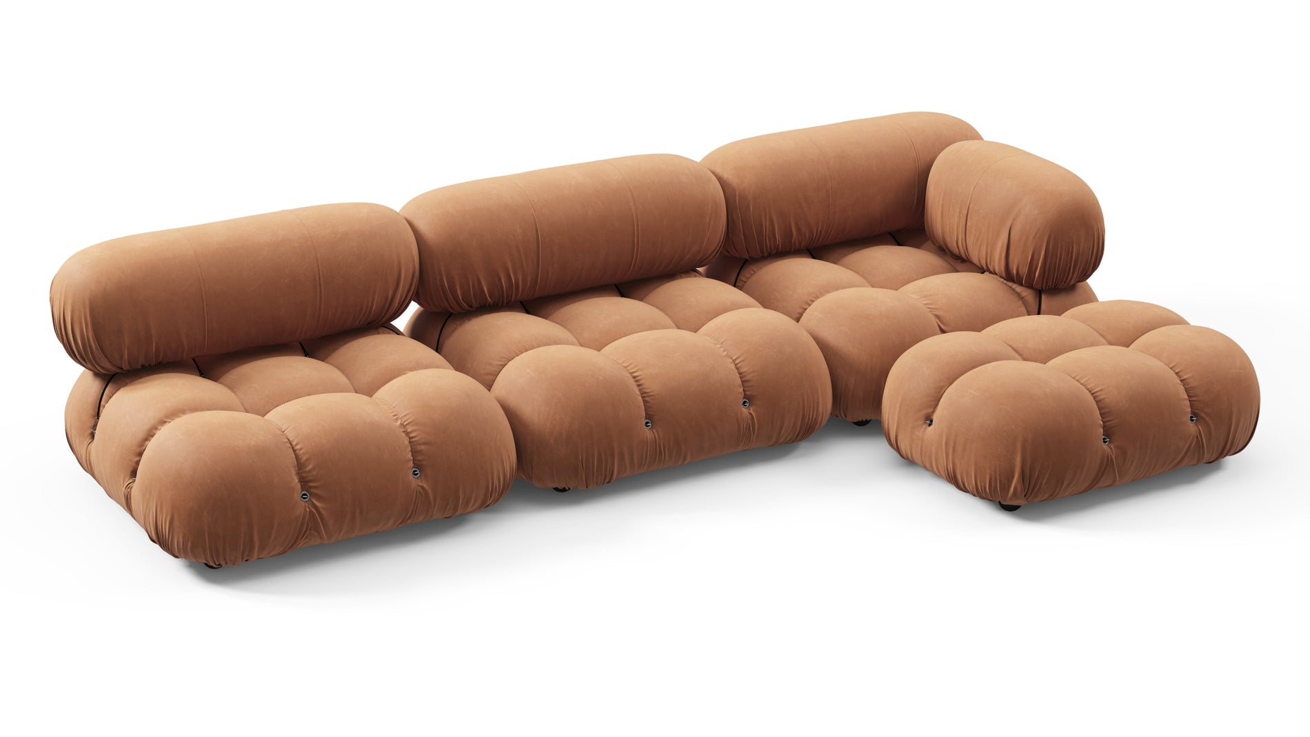 Bellini SectionalTan Vegan Leather