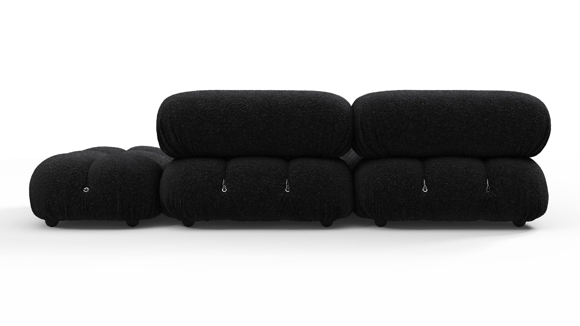 Bellini SectionalBlack Boucle