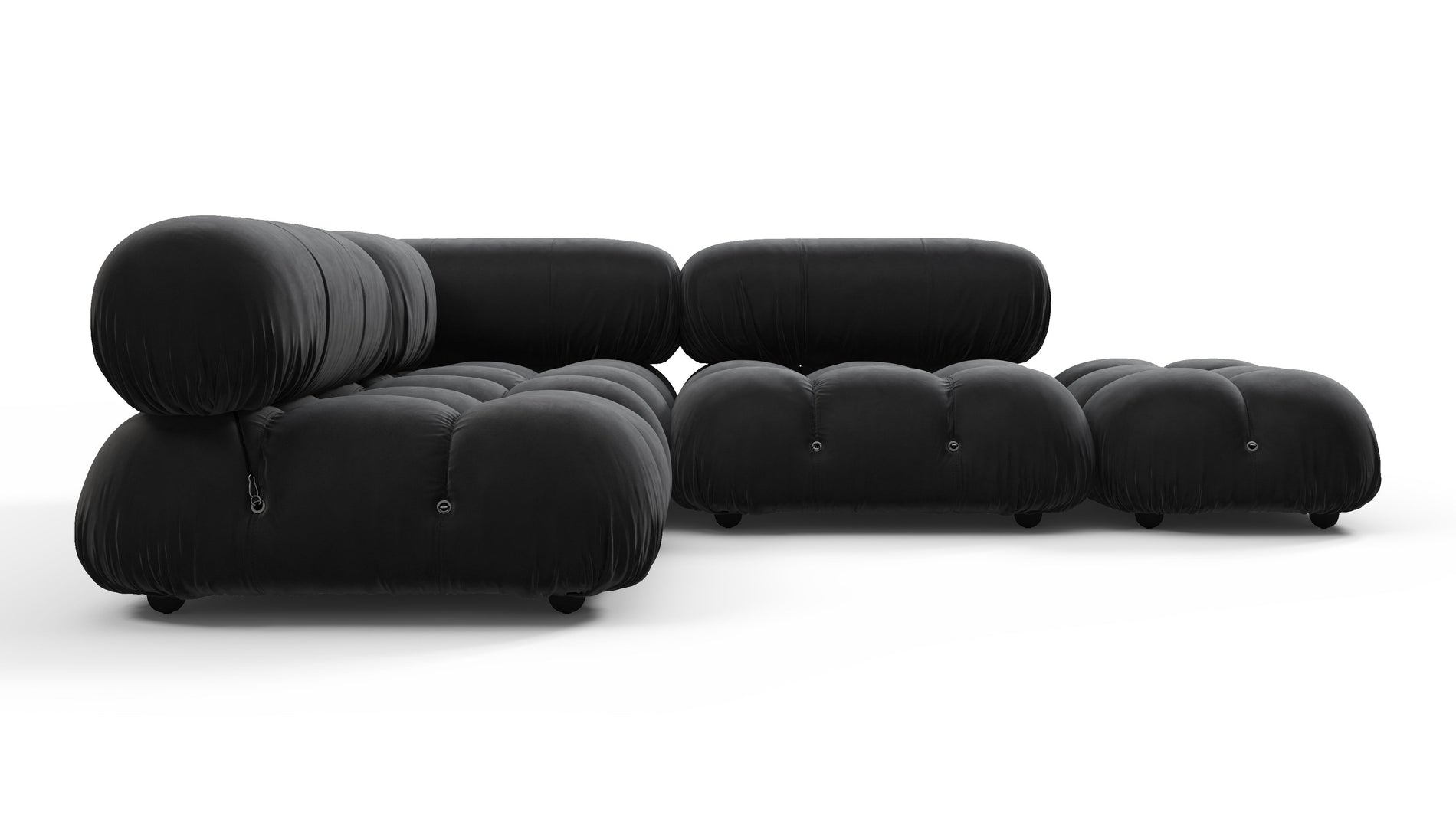 Bellini SectionalBlack Velvet