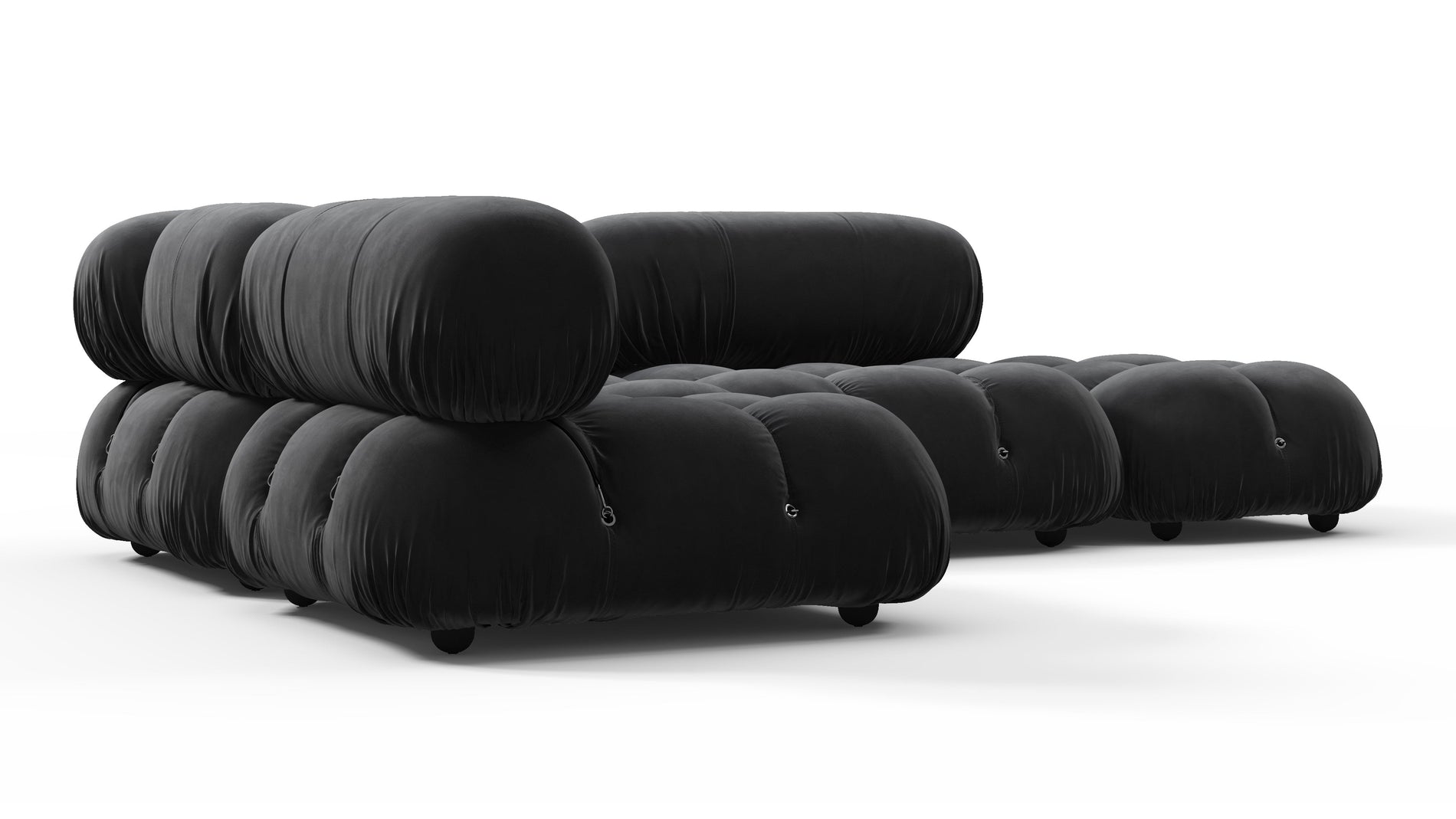 Bellini SectionalBlack Velvet