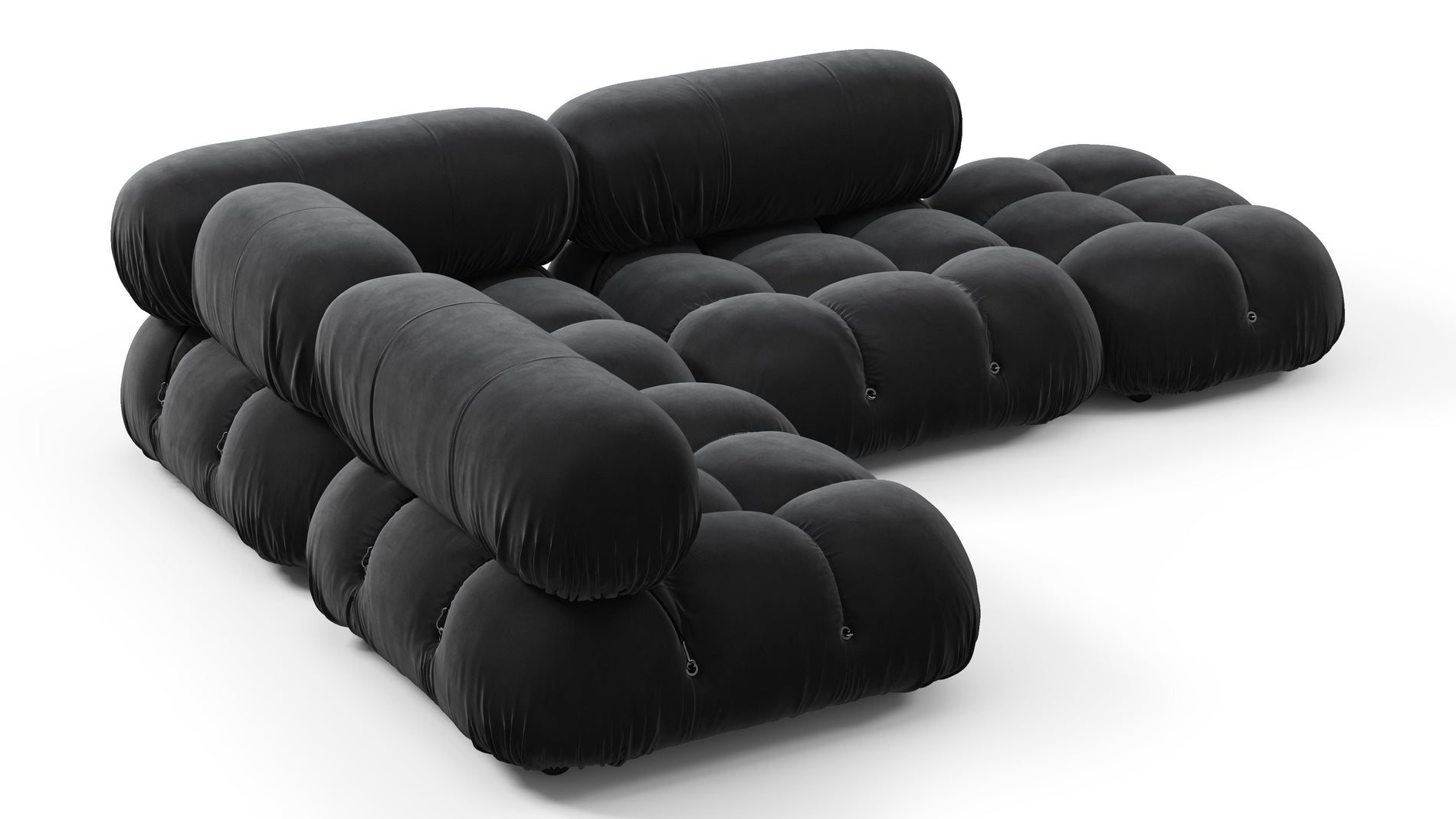 Bellini SectionalBlack Velvet