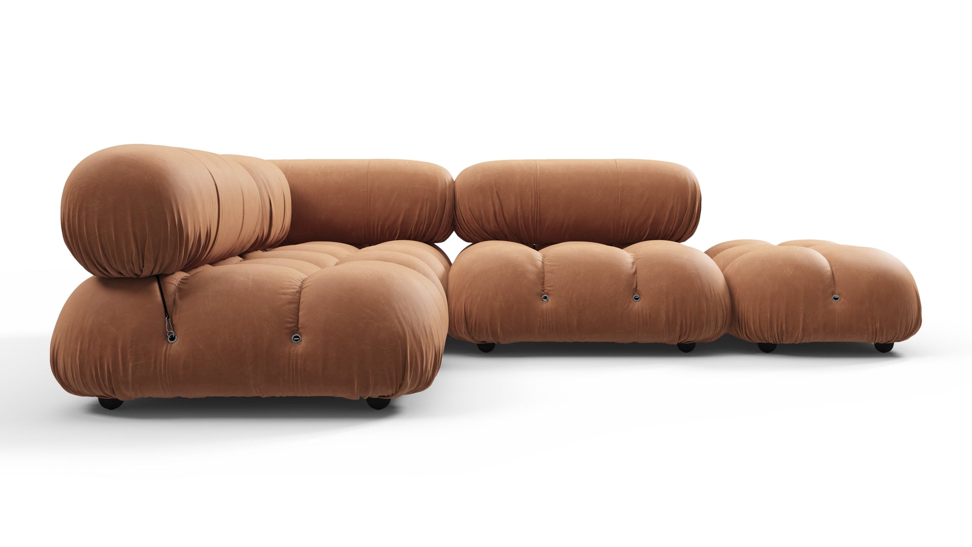 Bellini SectionalTan Vegan Leather