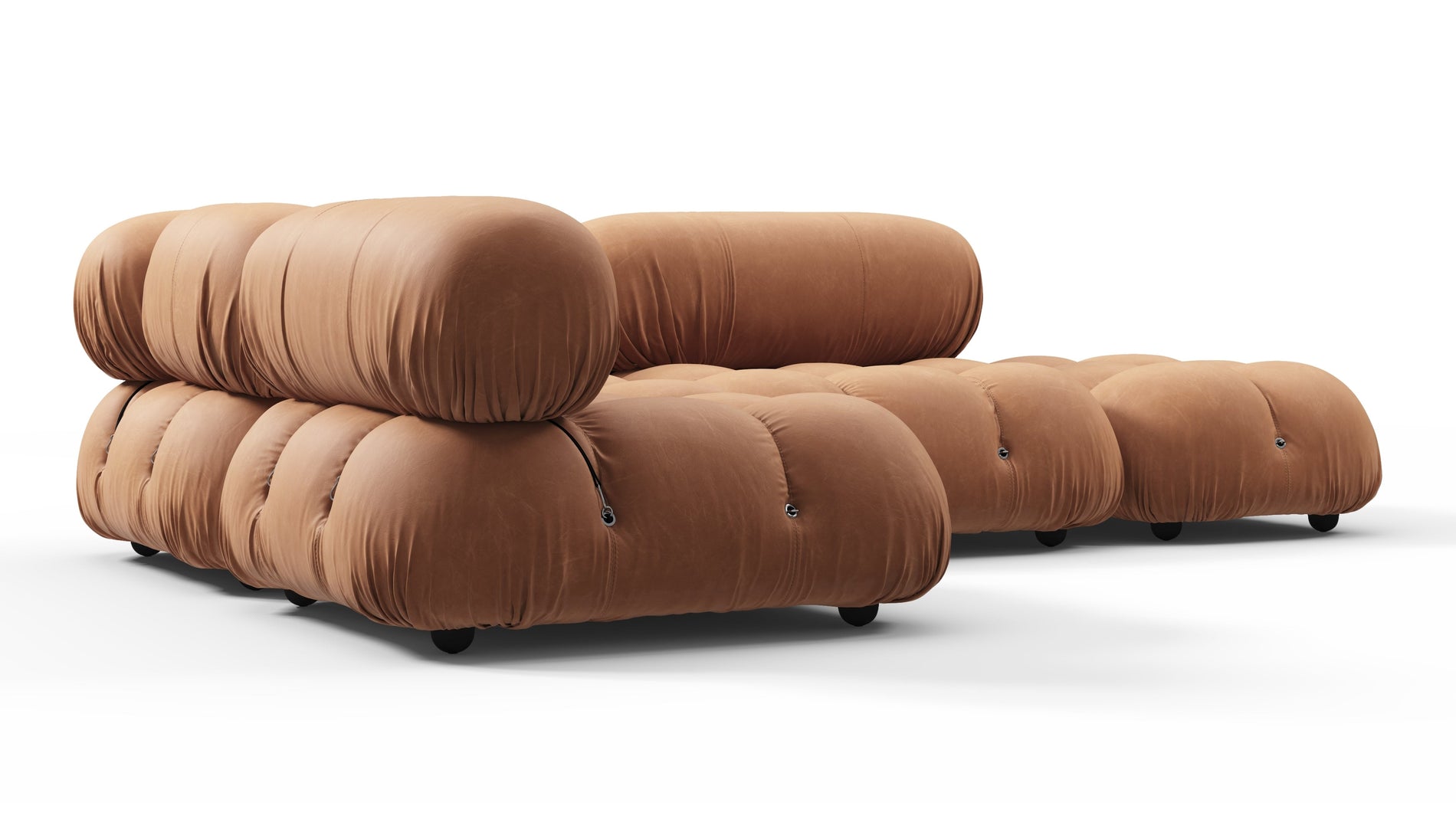 Bellini SectionalTan Vegan Leather