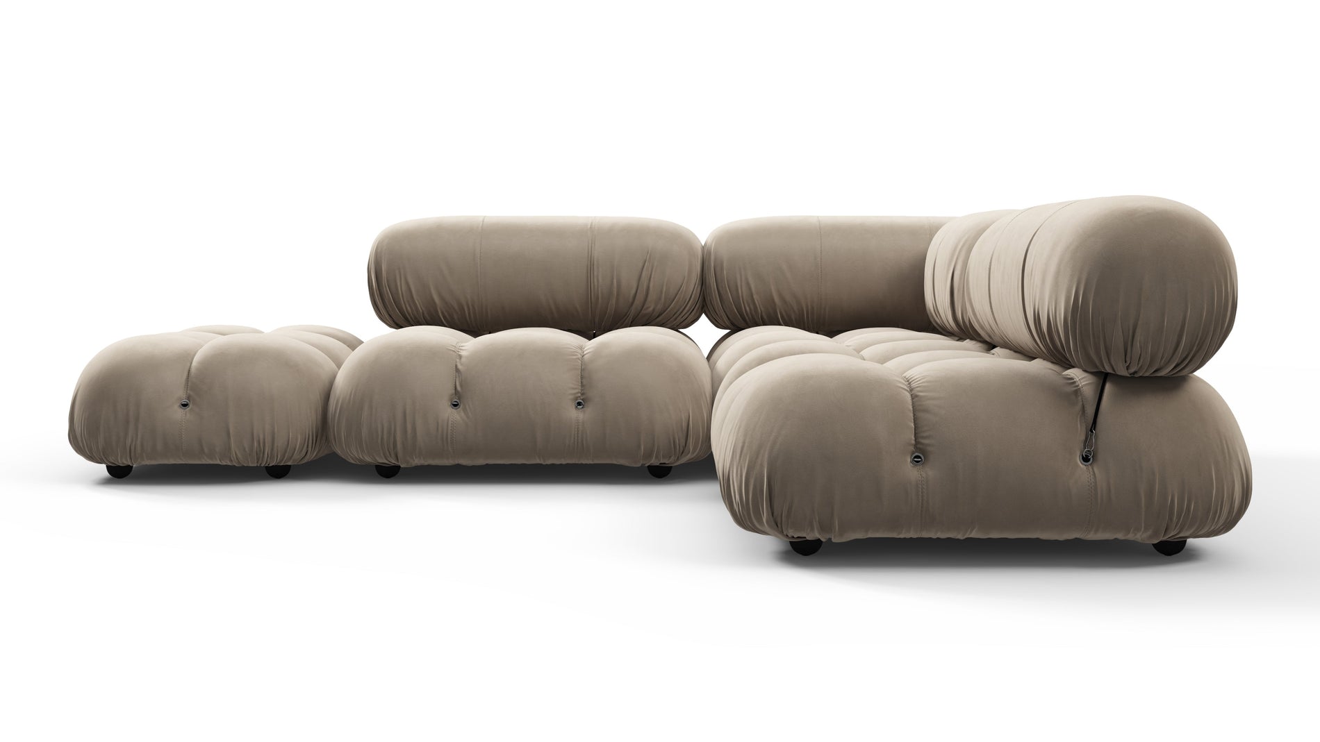 Bellini SectionalGreige Velvet