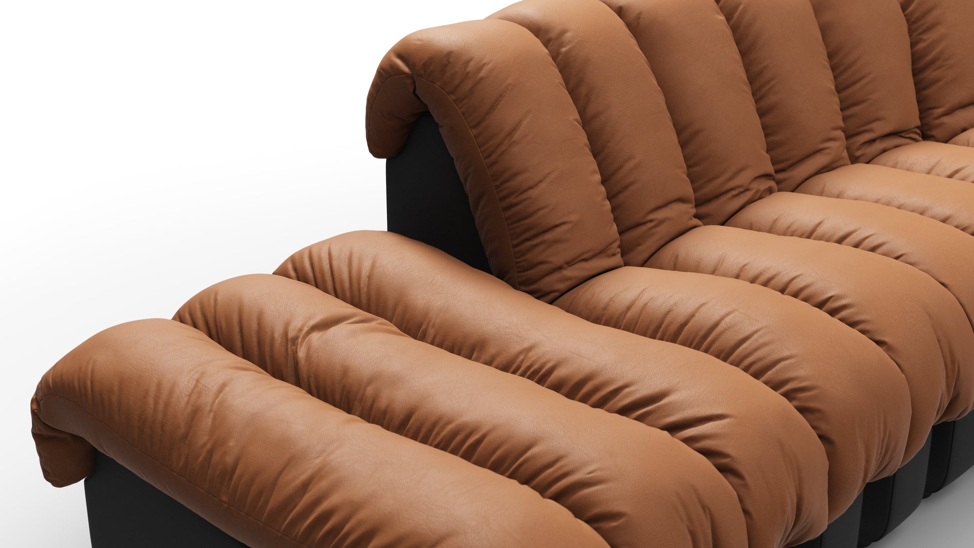 DS 600Vintage Tan and Black Vegan Leather