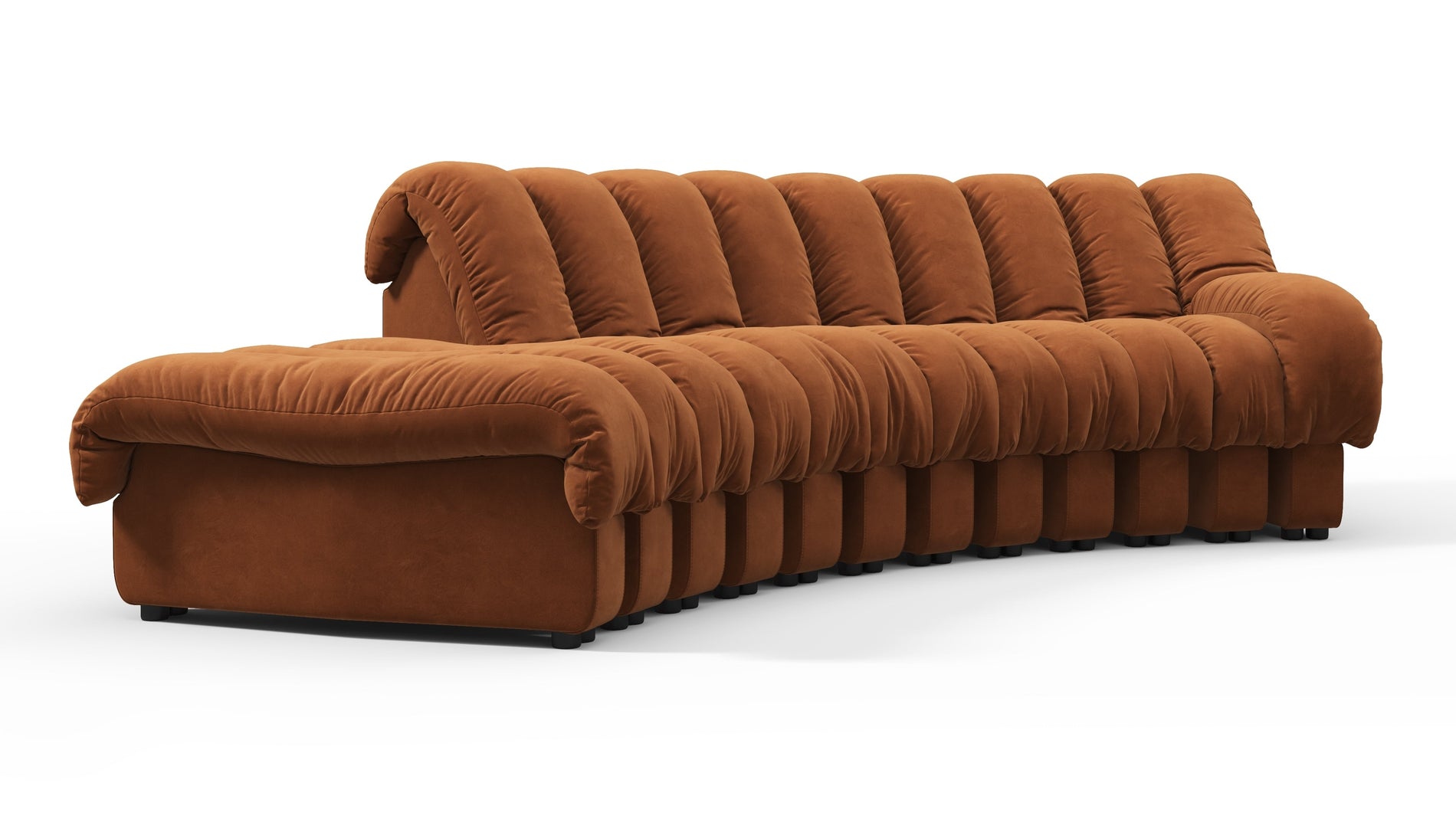 DS 600Burnt Orange Vegan Suede