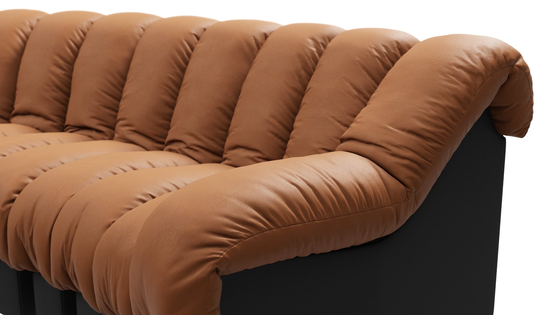 DS 600Vintage Tan and Black Vegan Leather