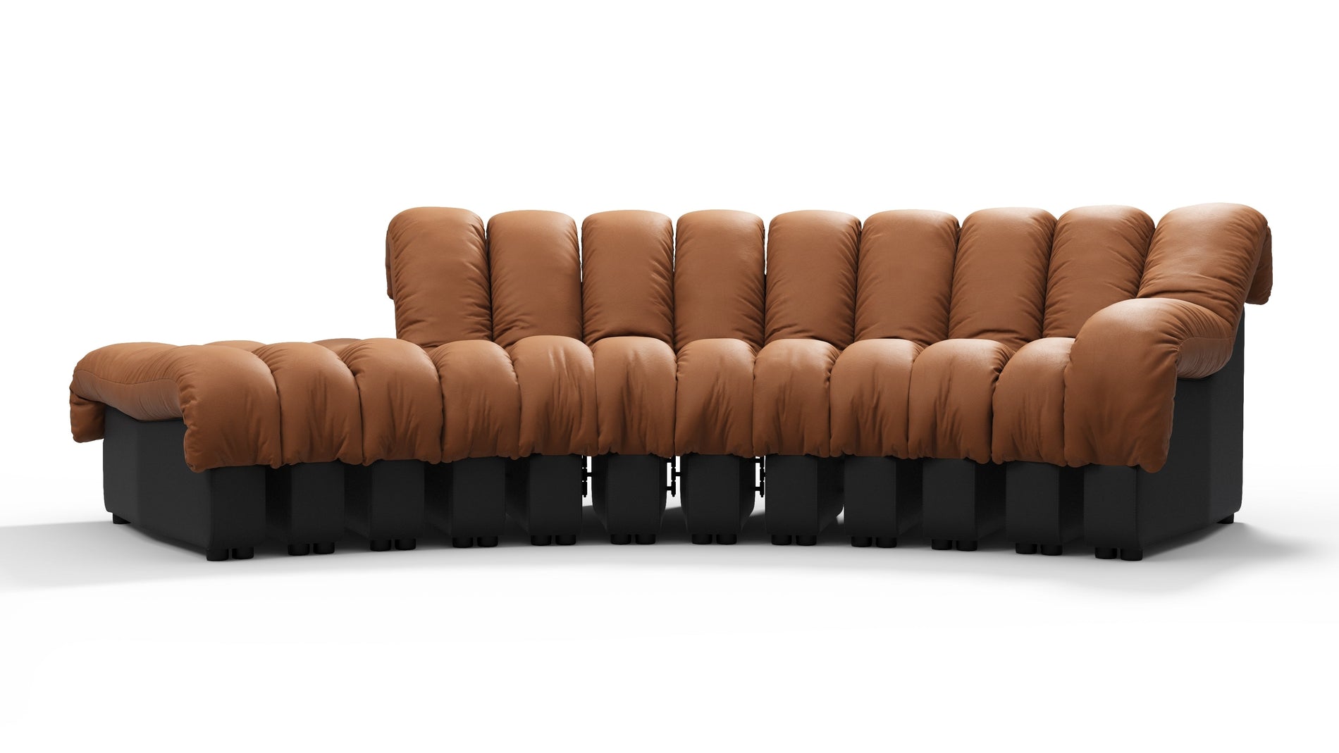 DS 600Vintage Tan and Black Vegan Leather