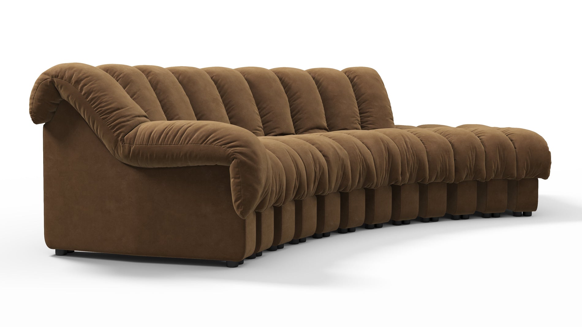 DS 600Brown Vegan Suede