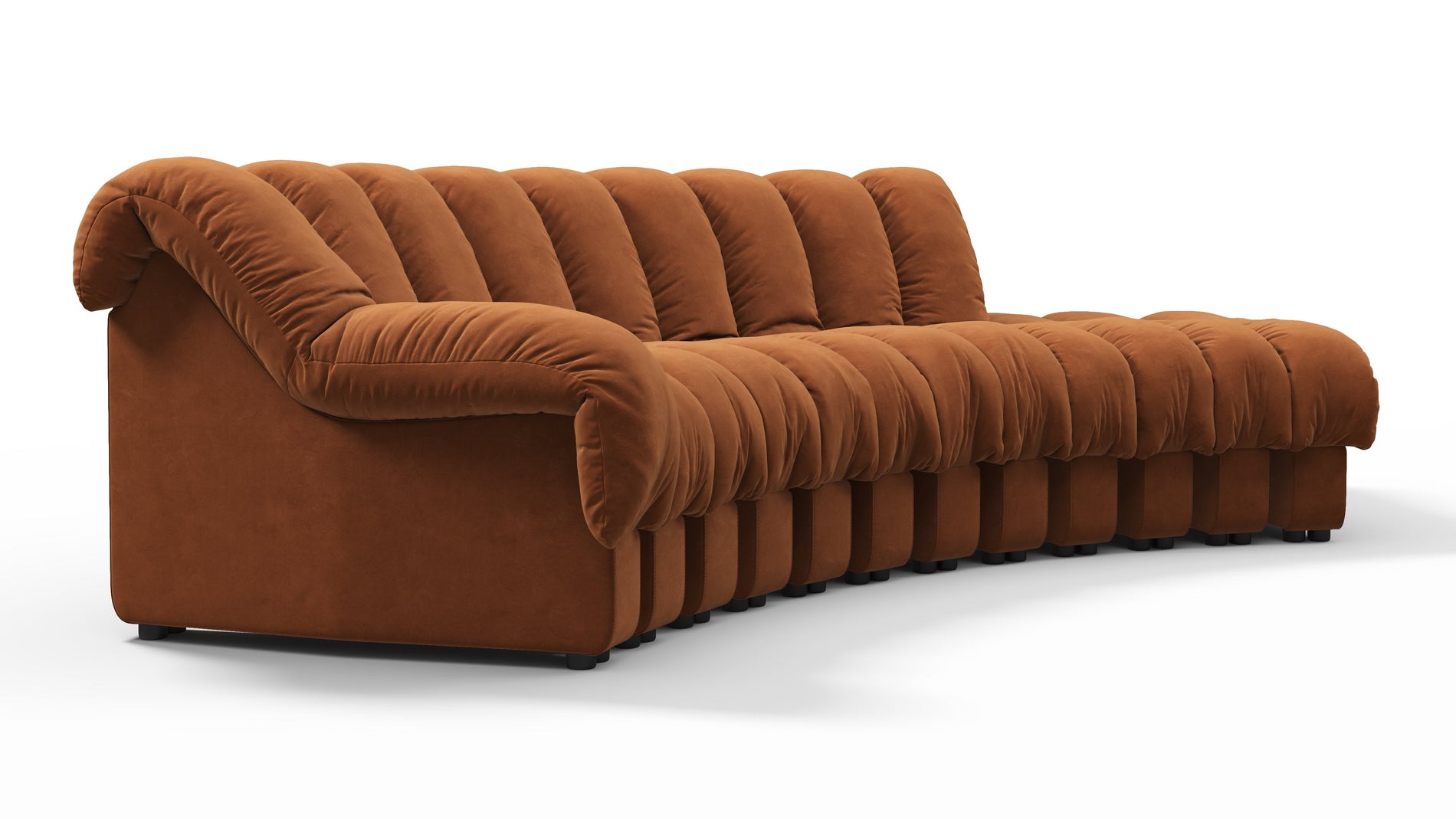 DS 600Burnt Orange Vegan Suede
