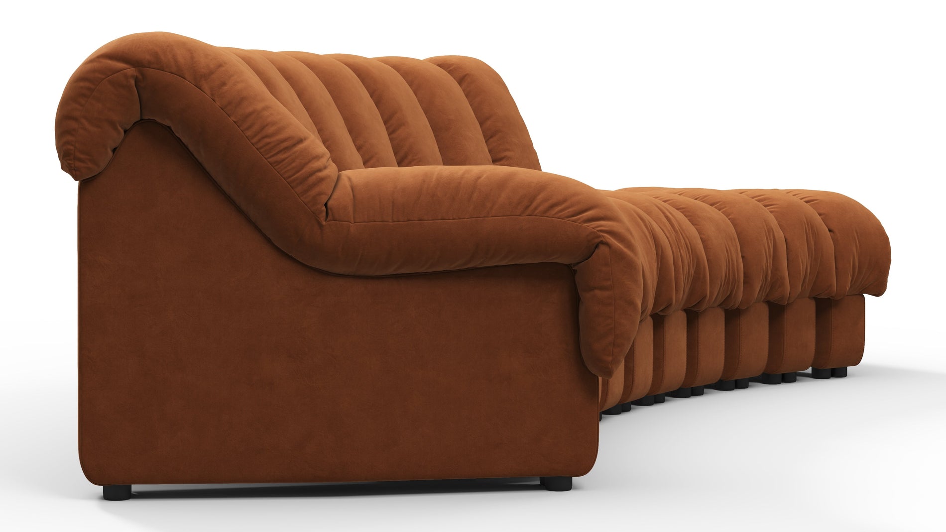DS 600Burnt Orange Vegan Suede