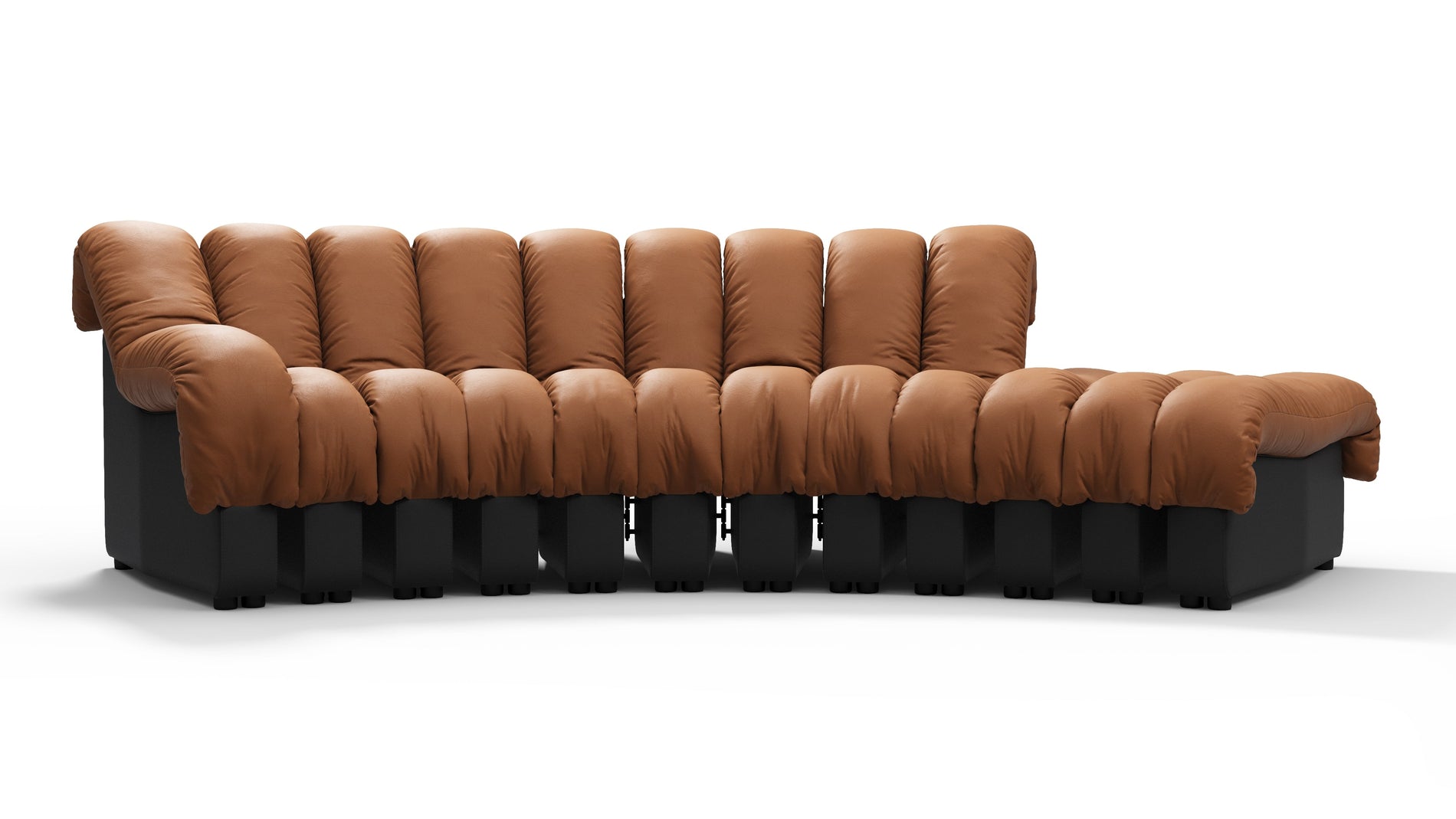 DS 600Vintage Tan and Black Vegan Leather