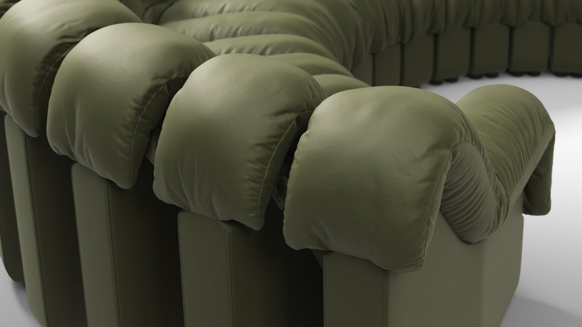 DS 600Deep Olive Vegan Leather