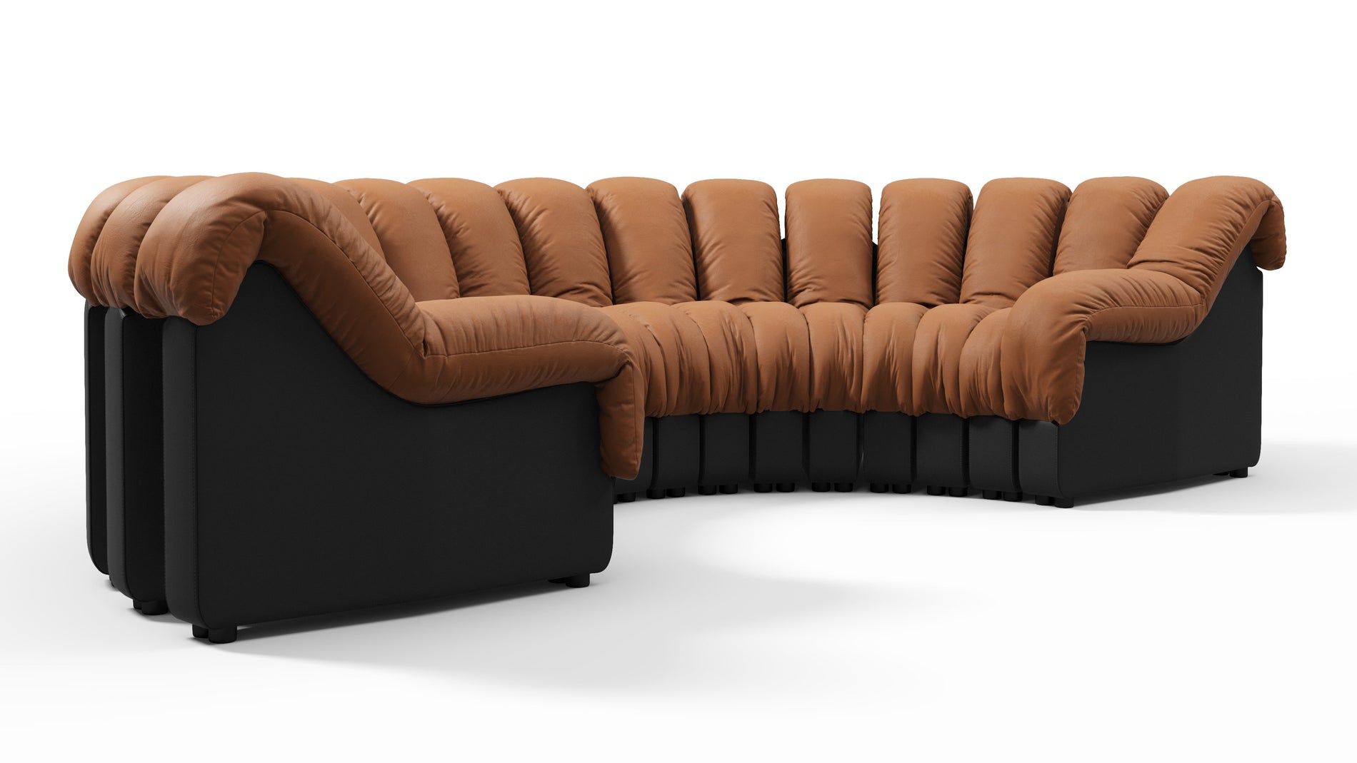 DS 600Vintage Tan and Black Vegan Leather