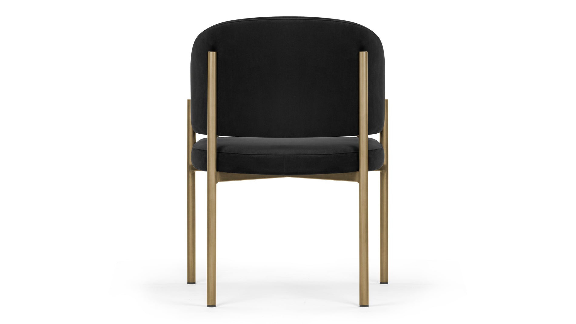 EsmeBlack Plush Velvet and Brushed Brass