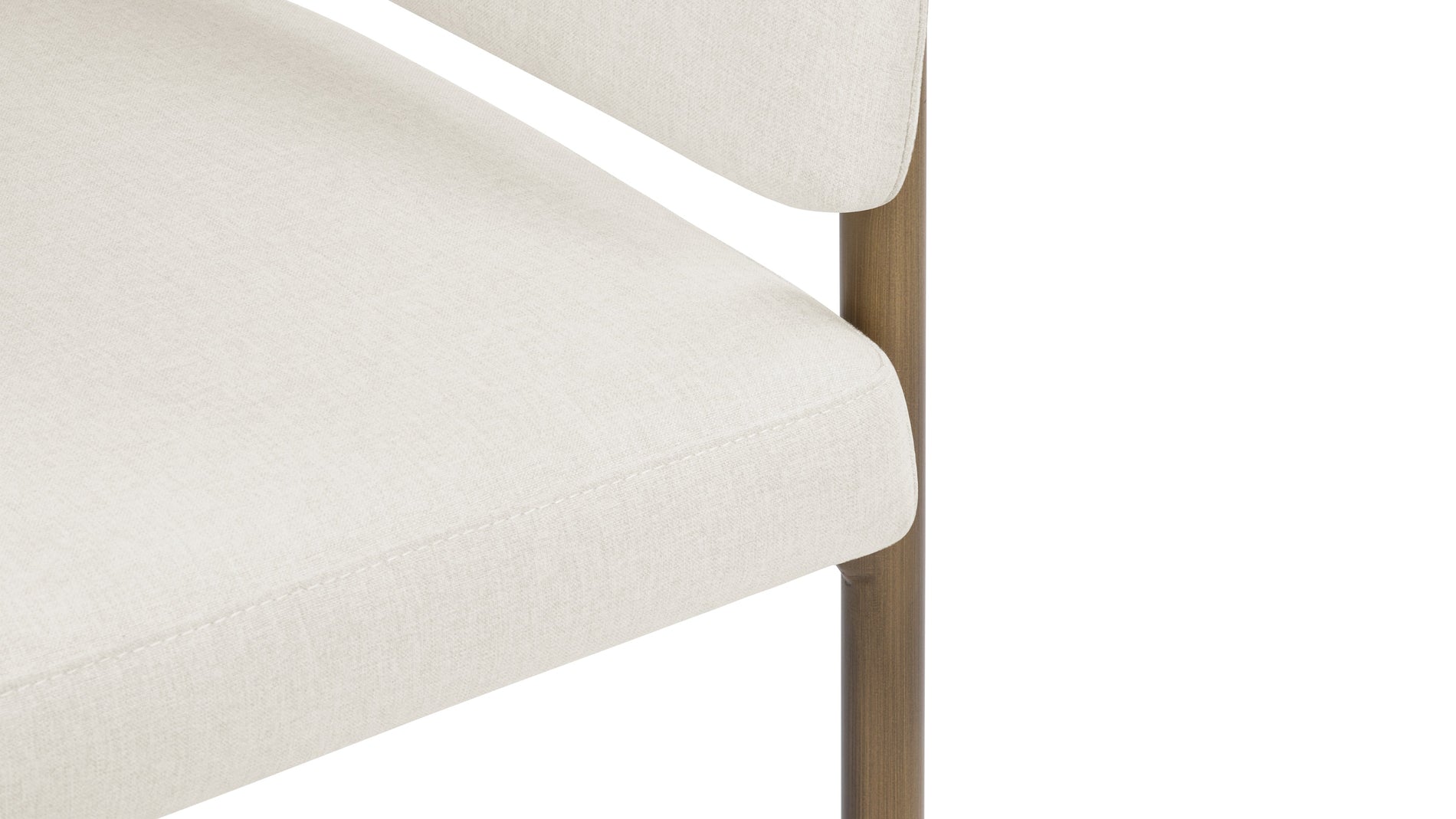 EsmeOatmeal Brushed Weave and Brushed Brass