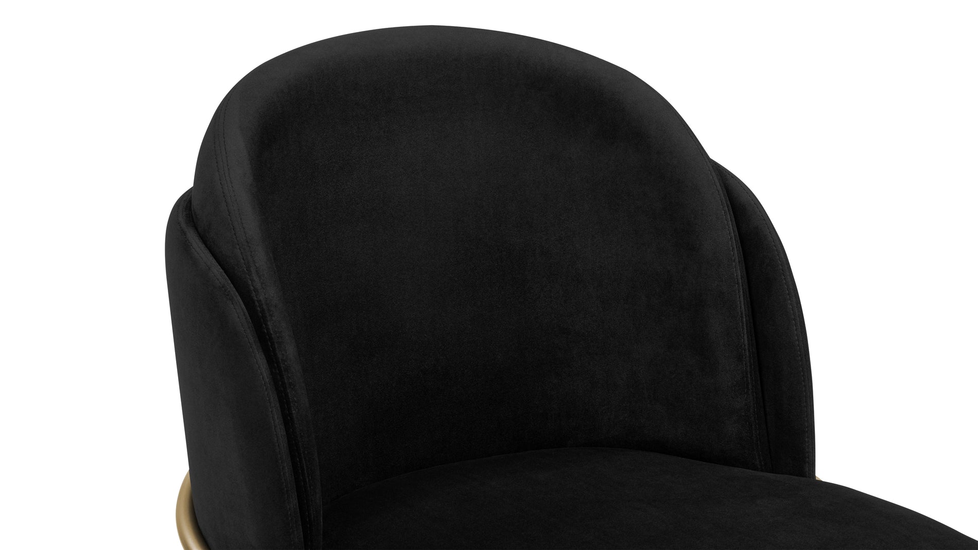 AbenBlack Velvet with Brass Legs