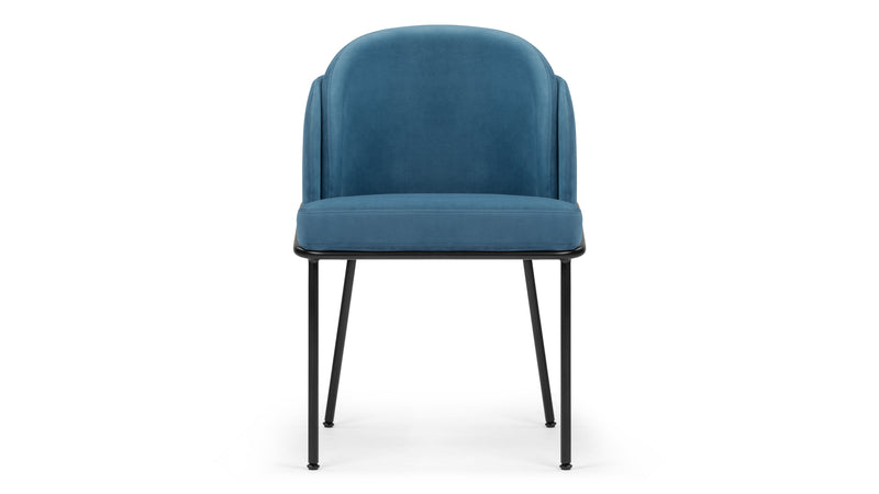 AbenAegean Blue Velvet with Black Legs