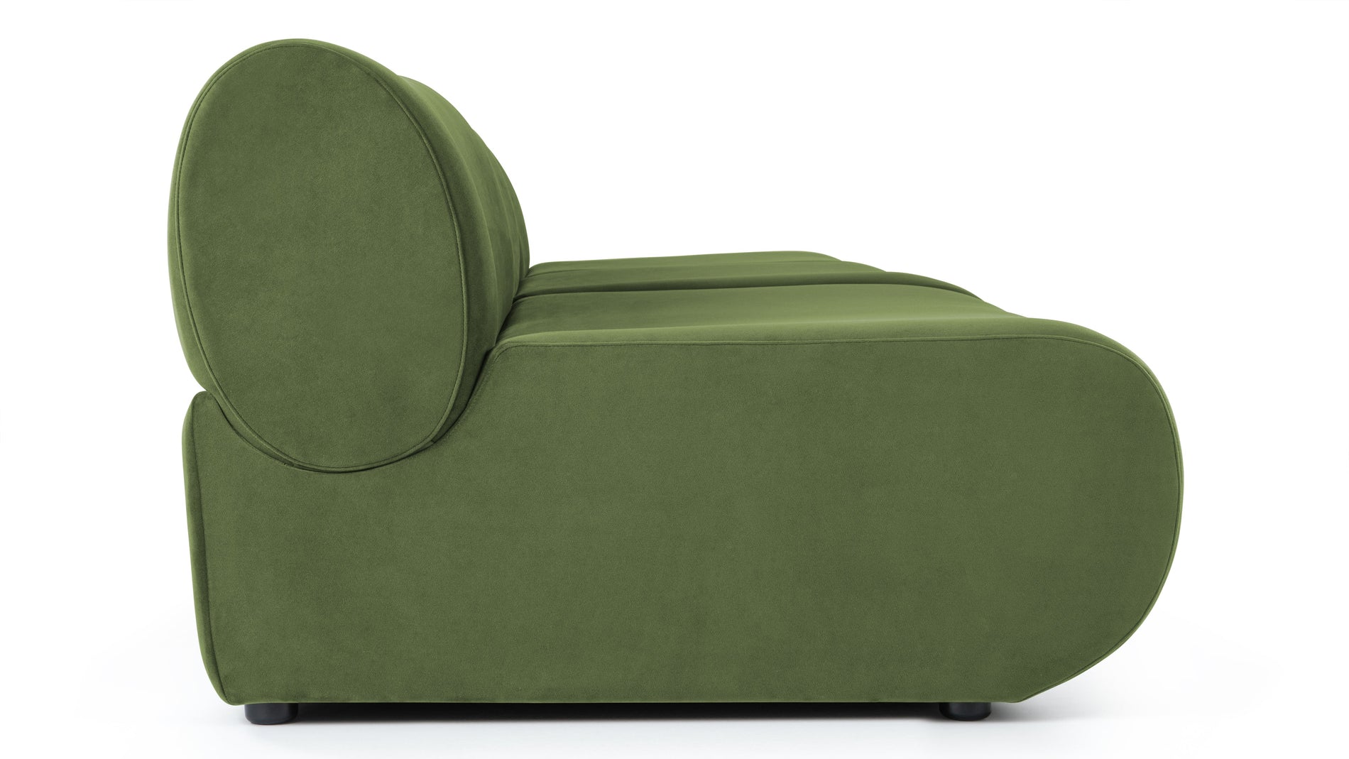 LeoLeo - Leo Three Seater Sofa, Lichen Plush Velvet