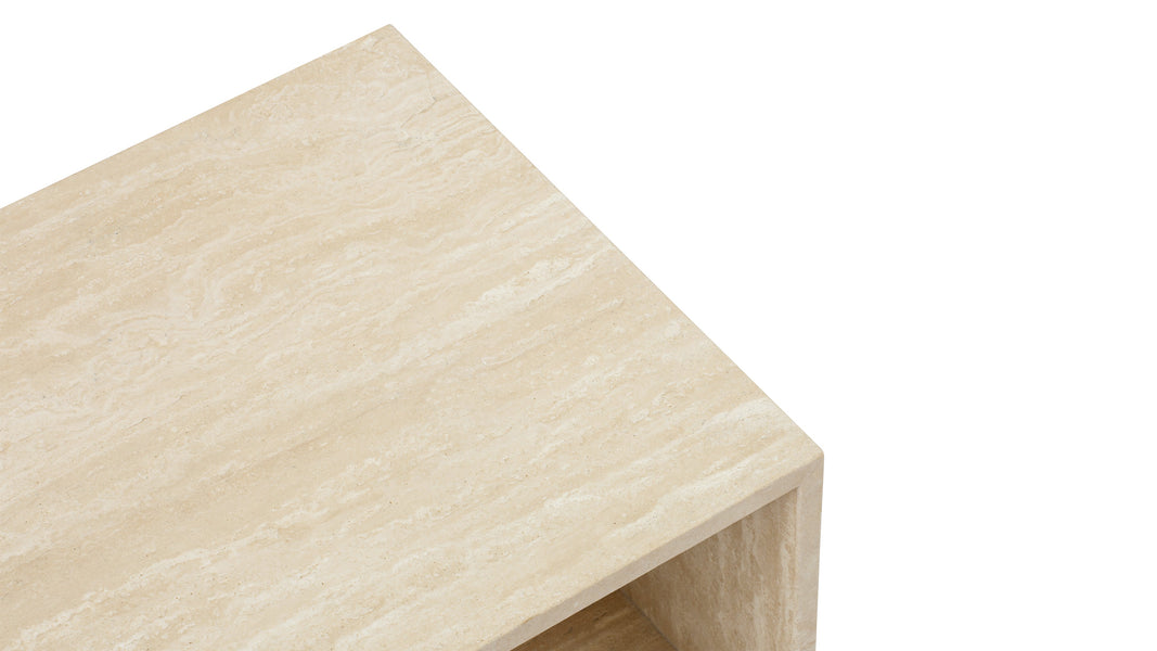 CologneCologne - Cologne Side Table, Travertine