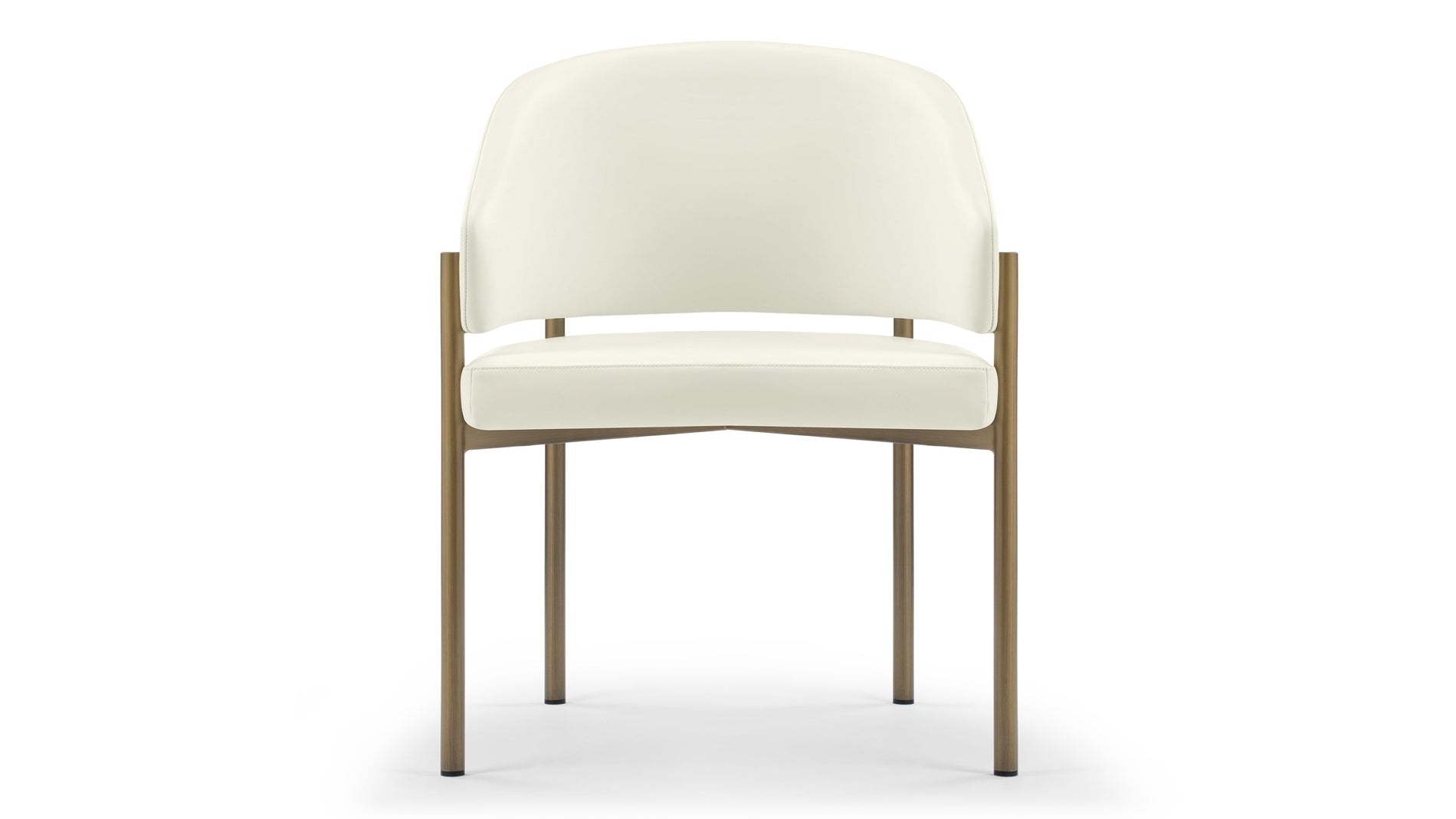 EsmeEggshell Vegan Leather and Brushed Brass