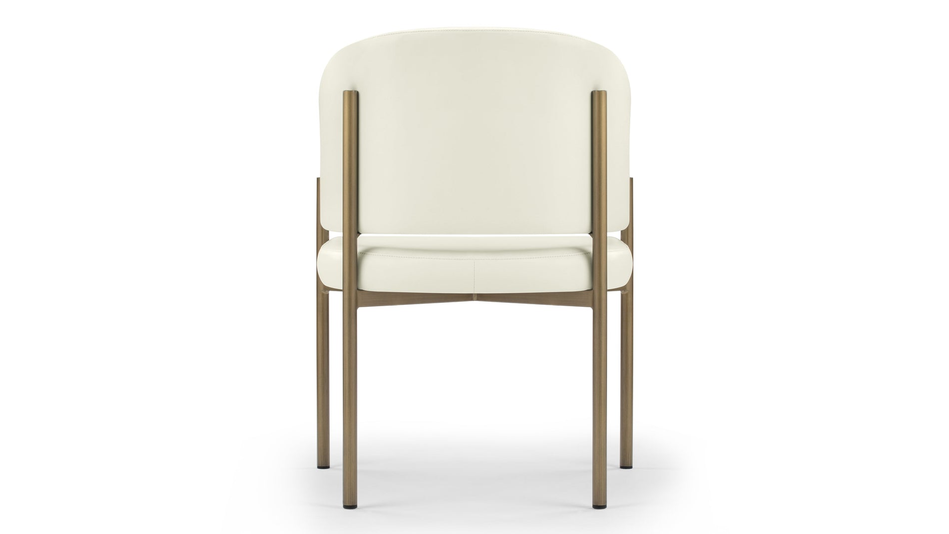 EsmeEggshell Vegan Leather and Brushed Brass
