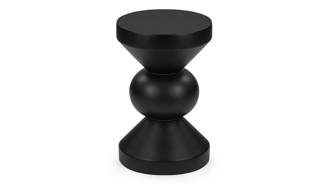 ChessChess - Chess Indoor/Outdoor Side Table, Black Concrete
