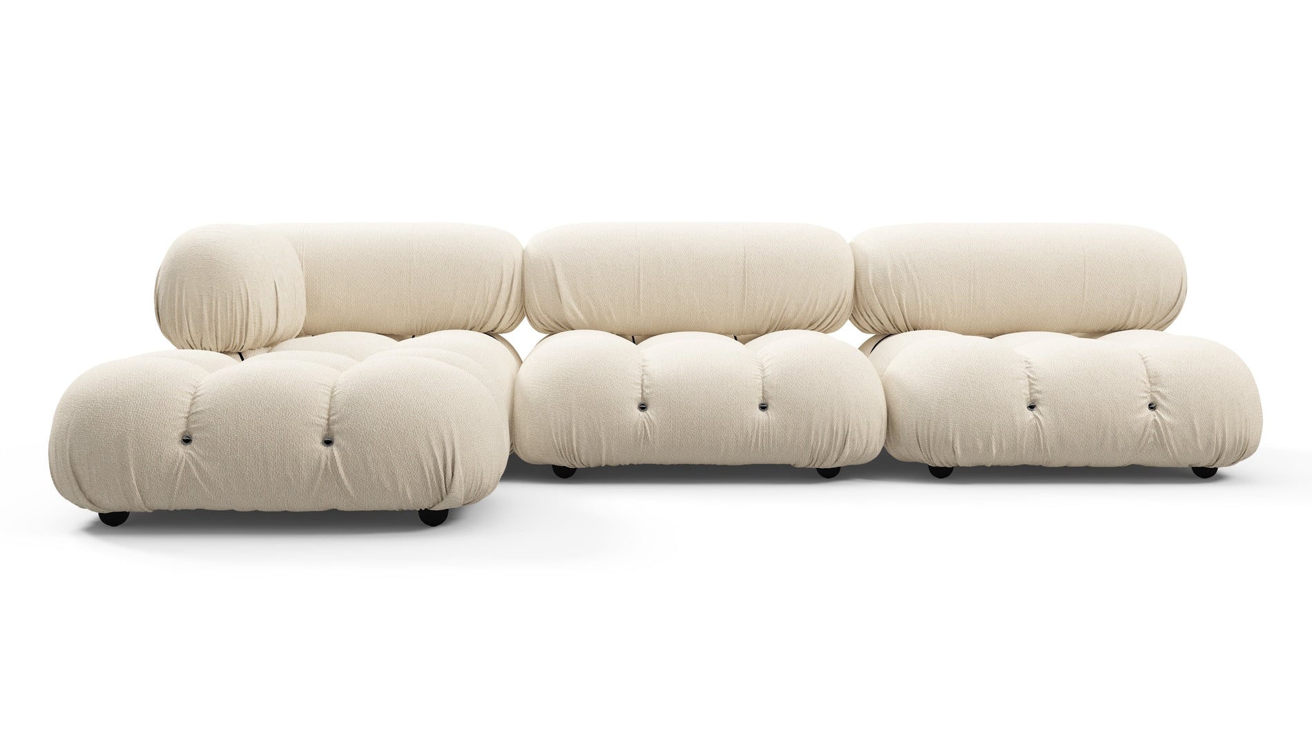Bellini SectionalCream Chunky Performance Weave (Outdoor)