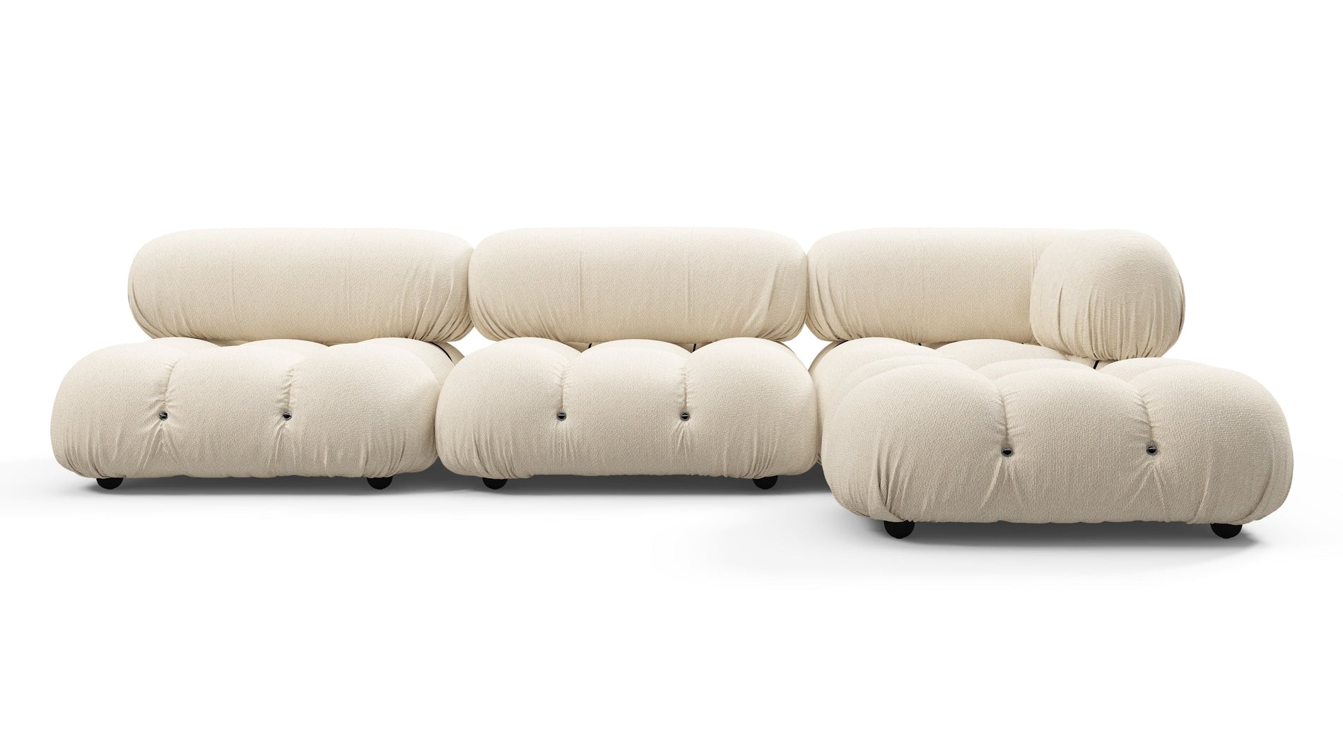 Bellini SectionalCream Chunky Performance Weave (Outdoor)