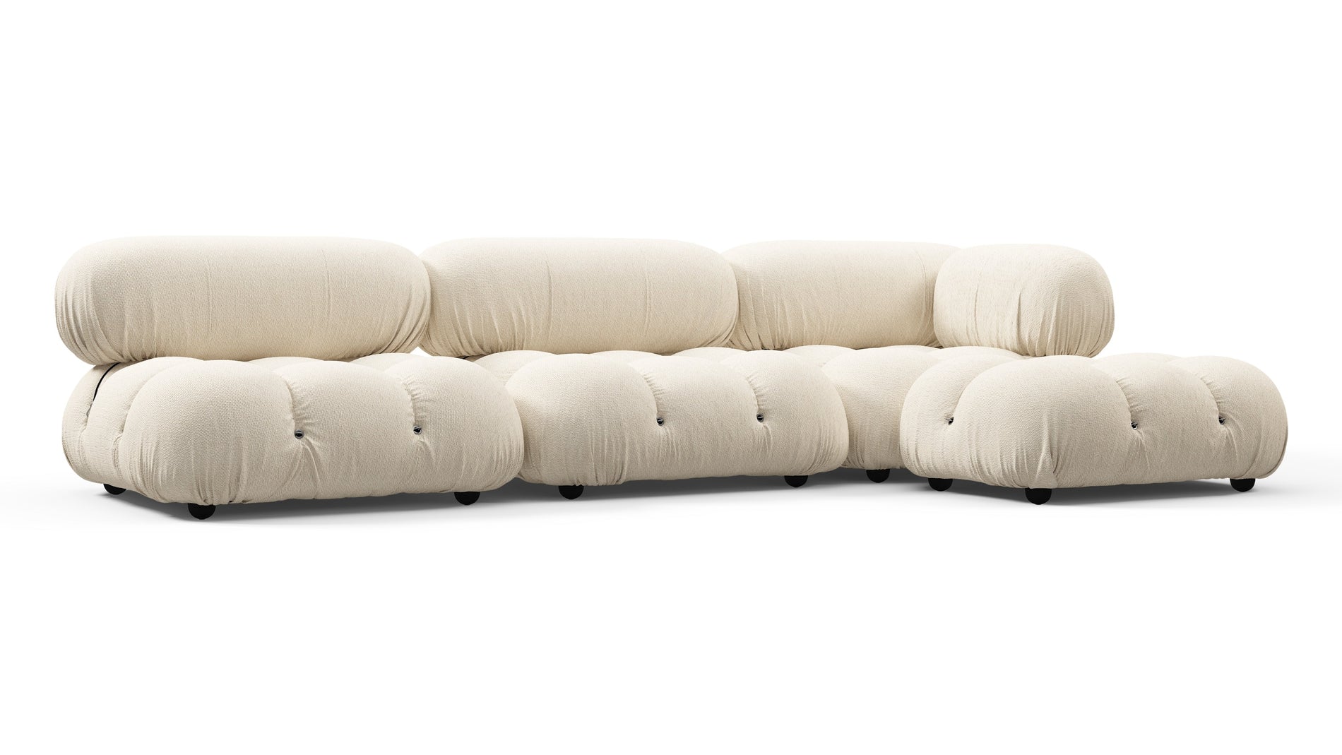 Bellini SectionalCream Chunky Performance Weave (Outdoor)
