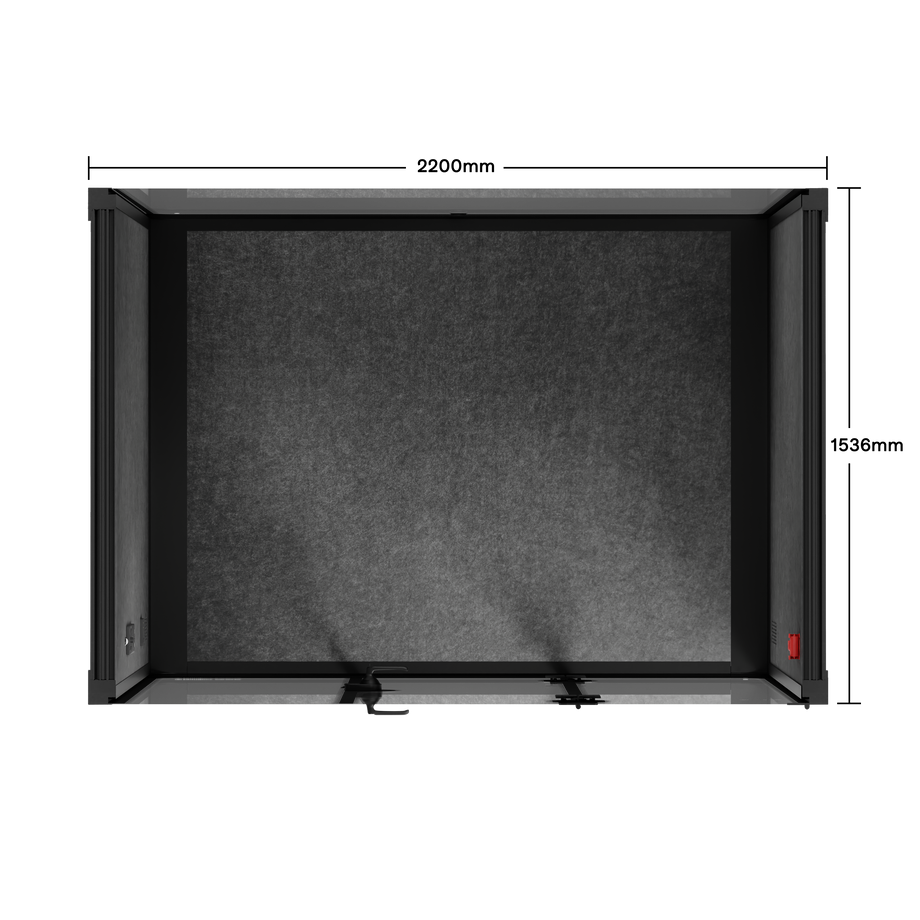 Quell - Stánek pro 4 osobyWooden / Dark Grey / No Furniture