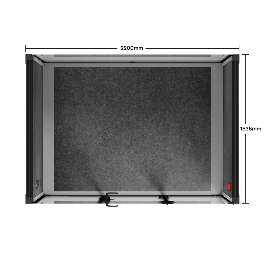 Quell - Stánek pro 4 osobyLight Grey / Dark Grey / No Furniture