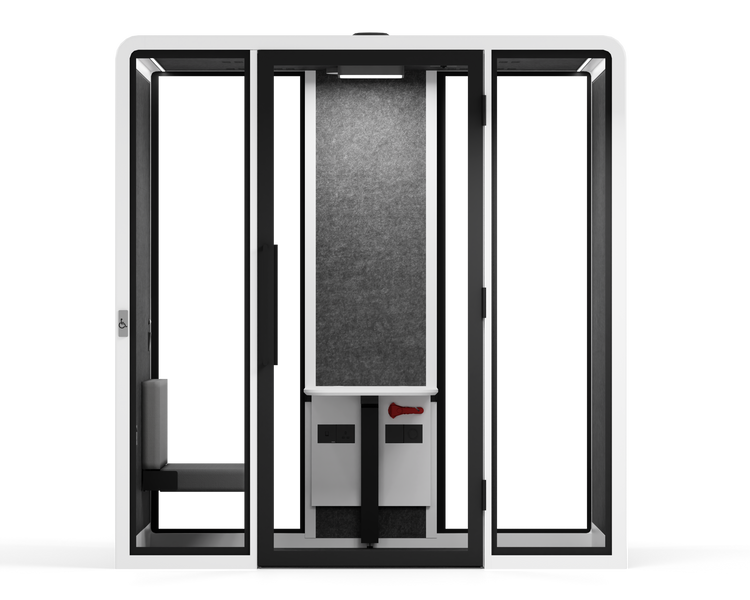 Access Meeting Booth - LargeWhite / Bench Furniture Only