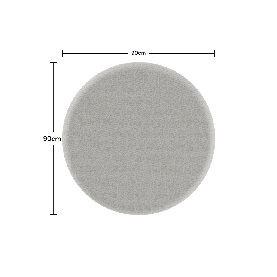 Acoustic Wall PanelPebble Grey / Round / 90cm by 90cm