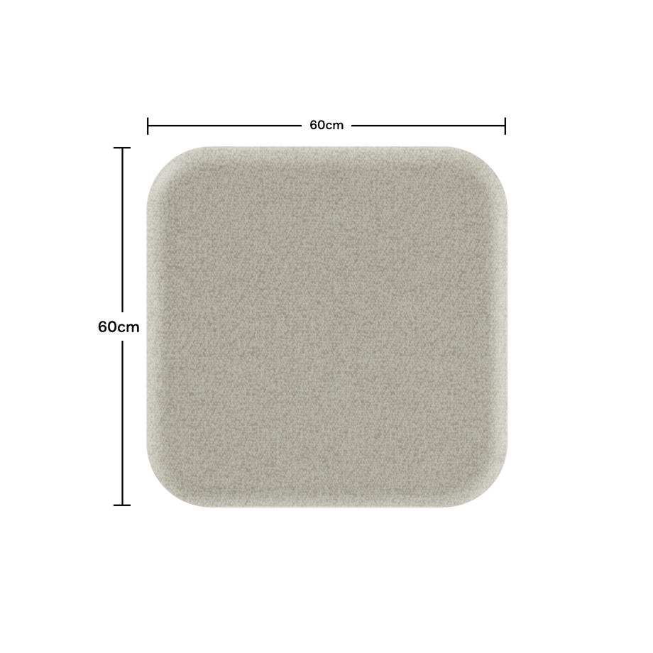 Acoustic Wall PanelBeige / Square / 60cm by 60cm