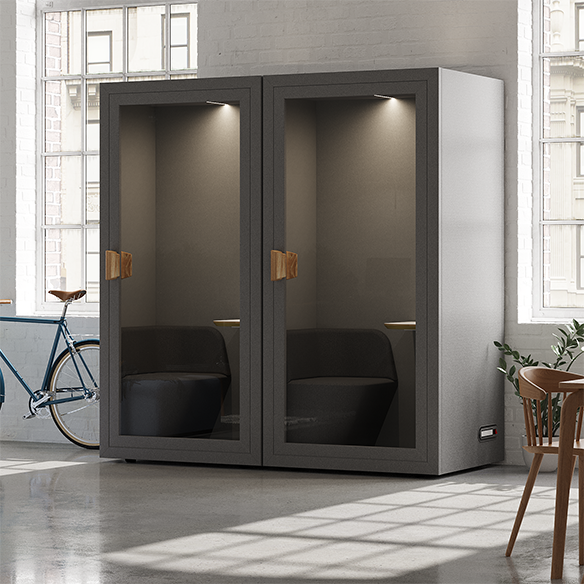 Bewegliches Stille-Büro