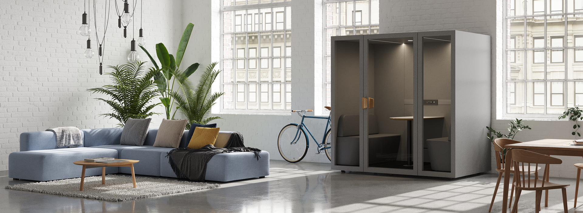 Flyttbar stillhet booth